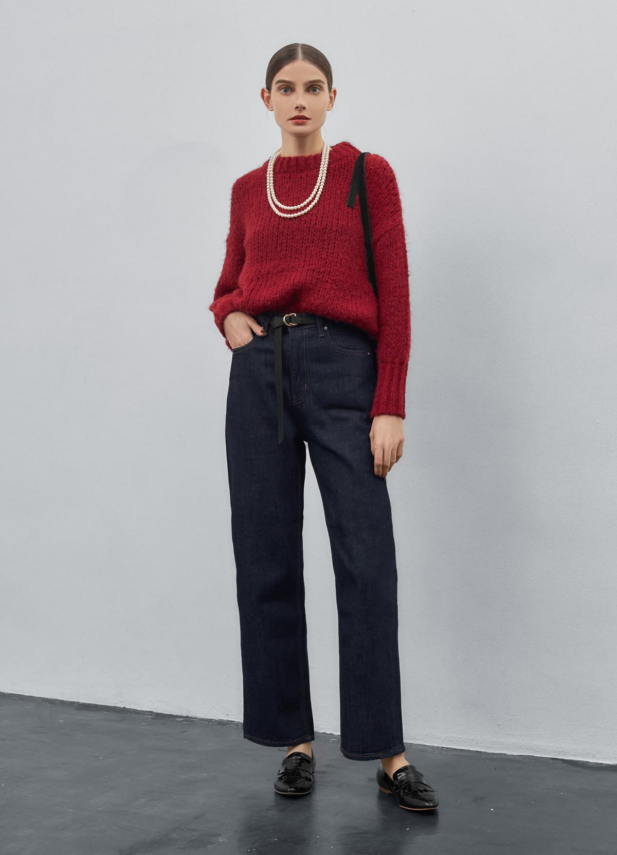 着用イメージ 173cm ブラック