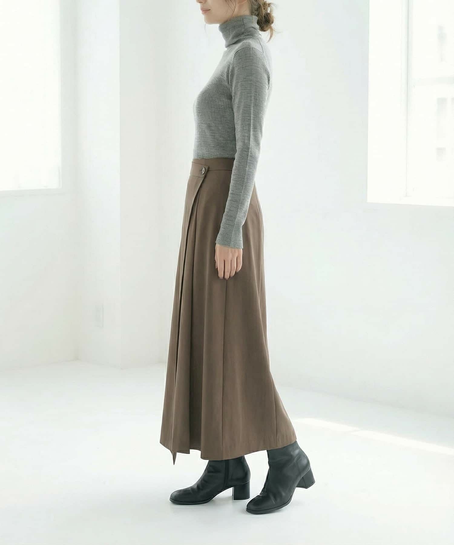アシンメトリーラップスカート | おしゃれな大人レディース
