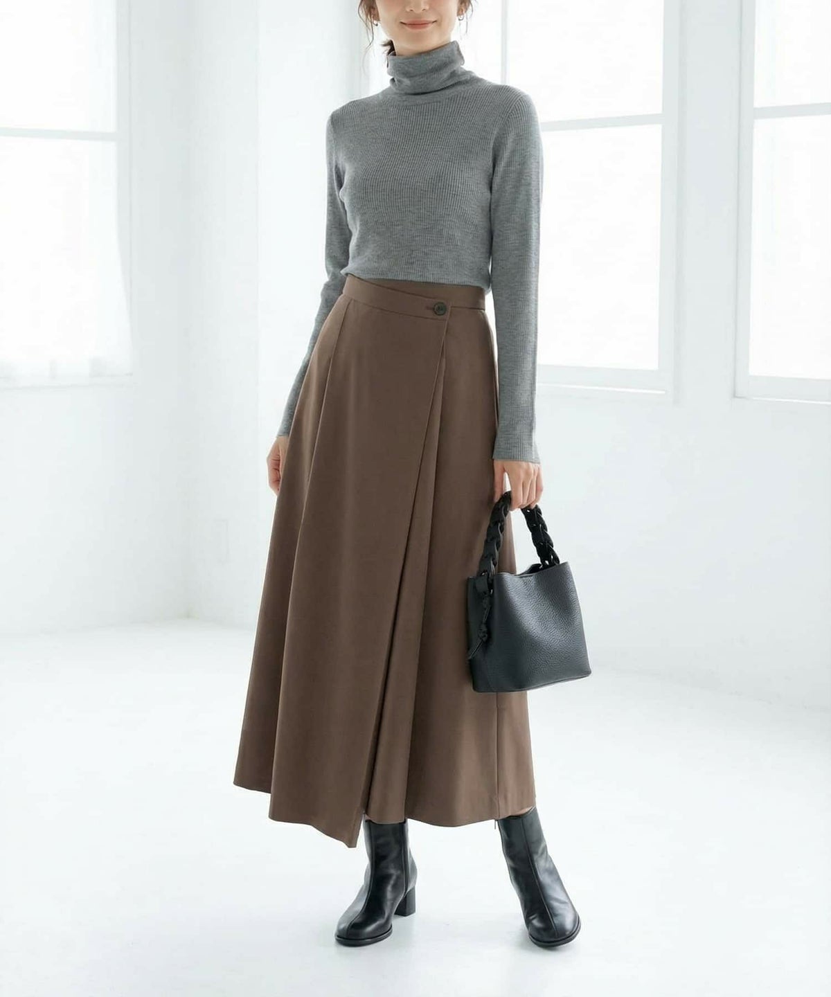 着用イメージ 165cm 着用サイズ 02 ブラウンカーキ