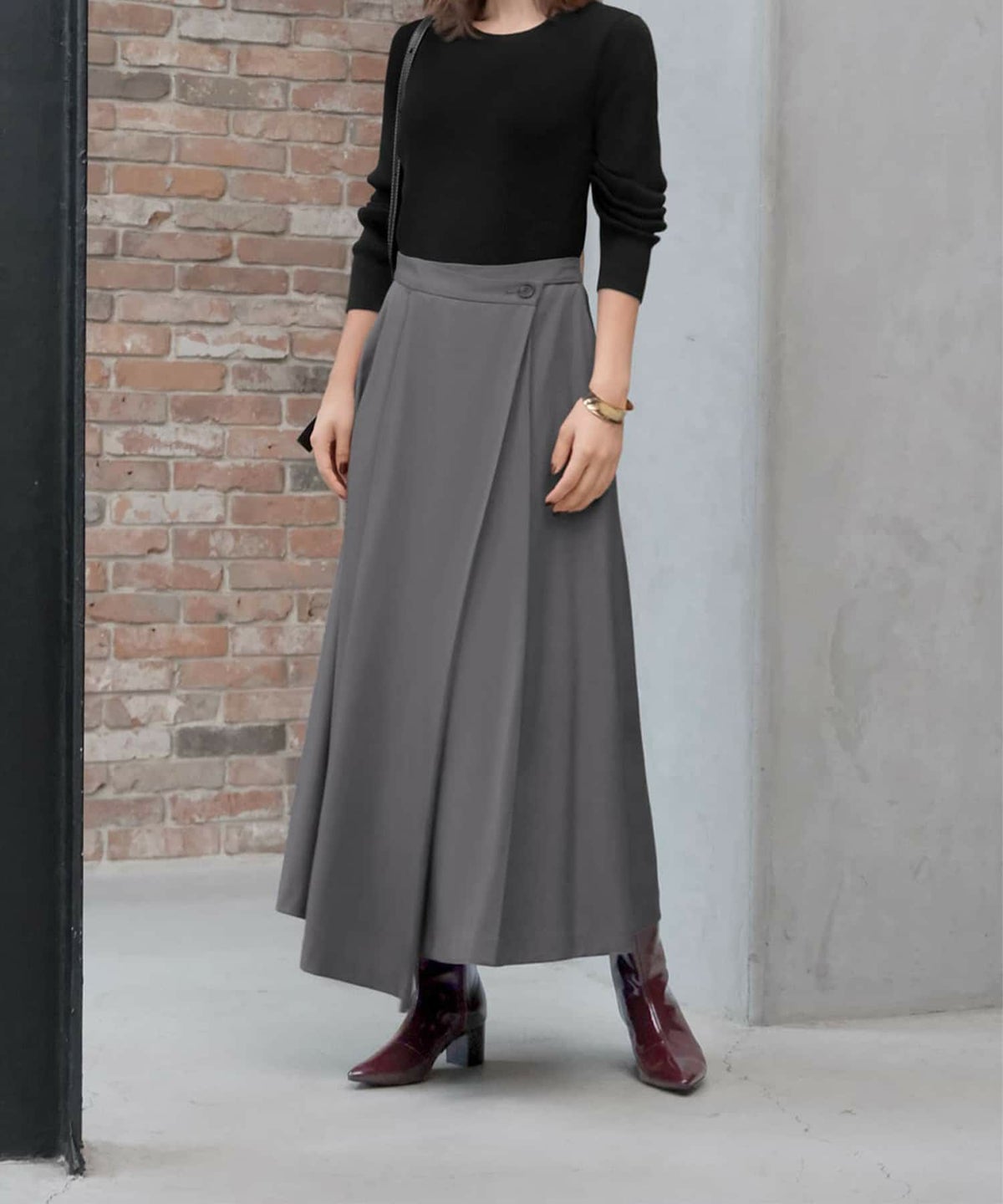 着用イメージ 165cm 着用サイズ 02 グレー