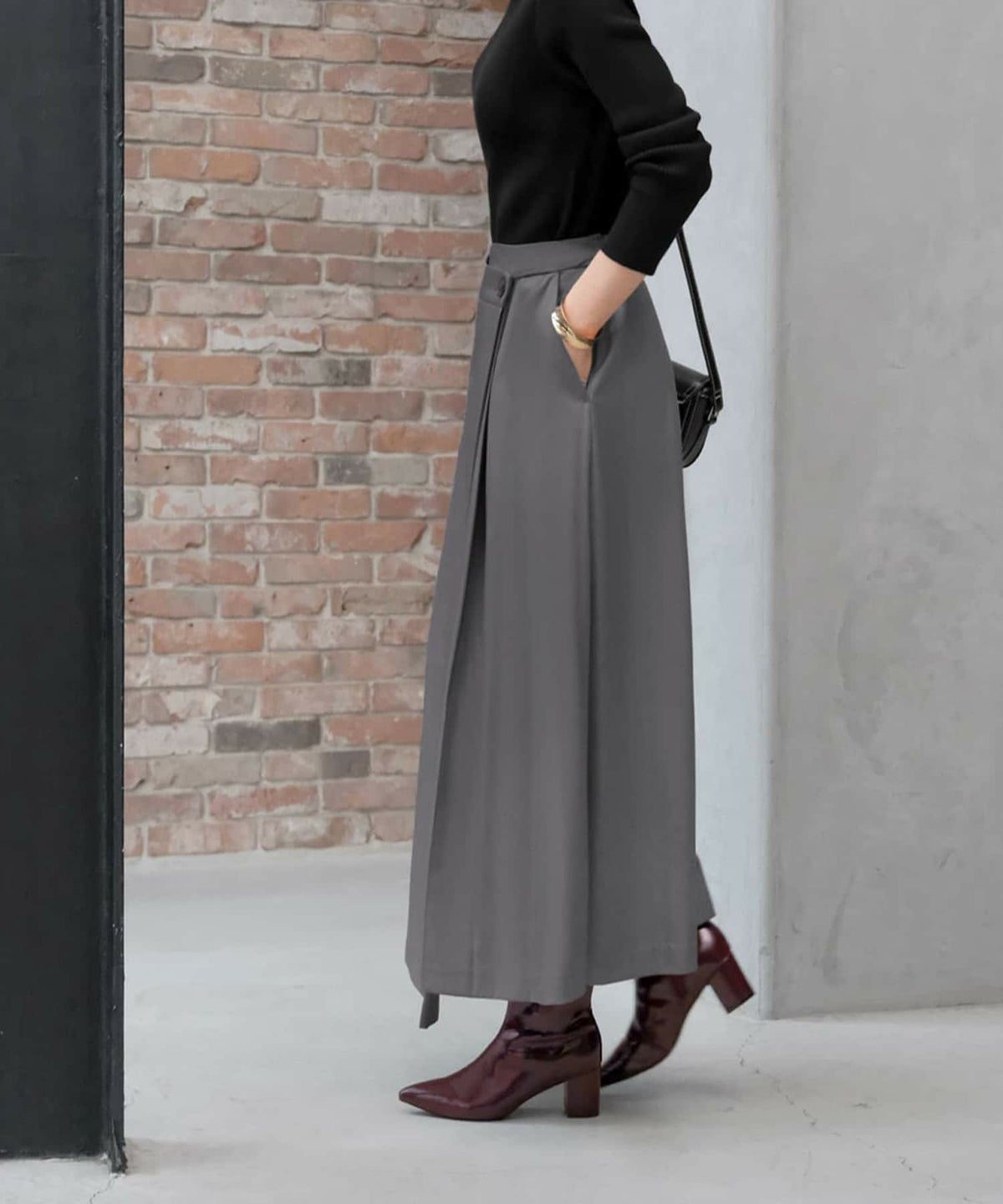 着用イメージ 165cm 着用サイズ 02 グレー