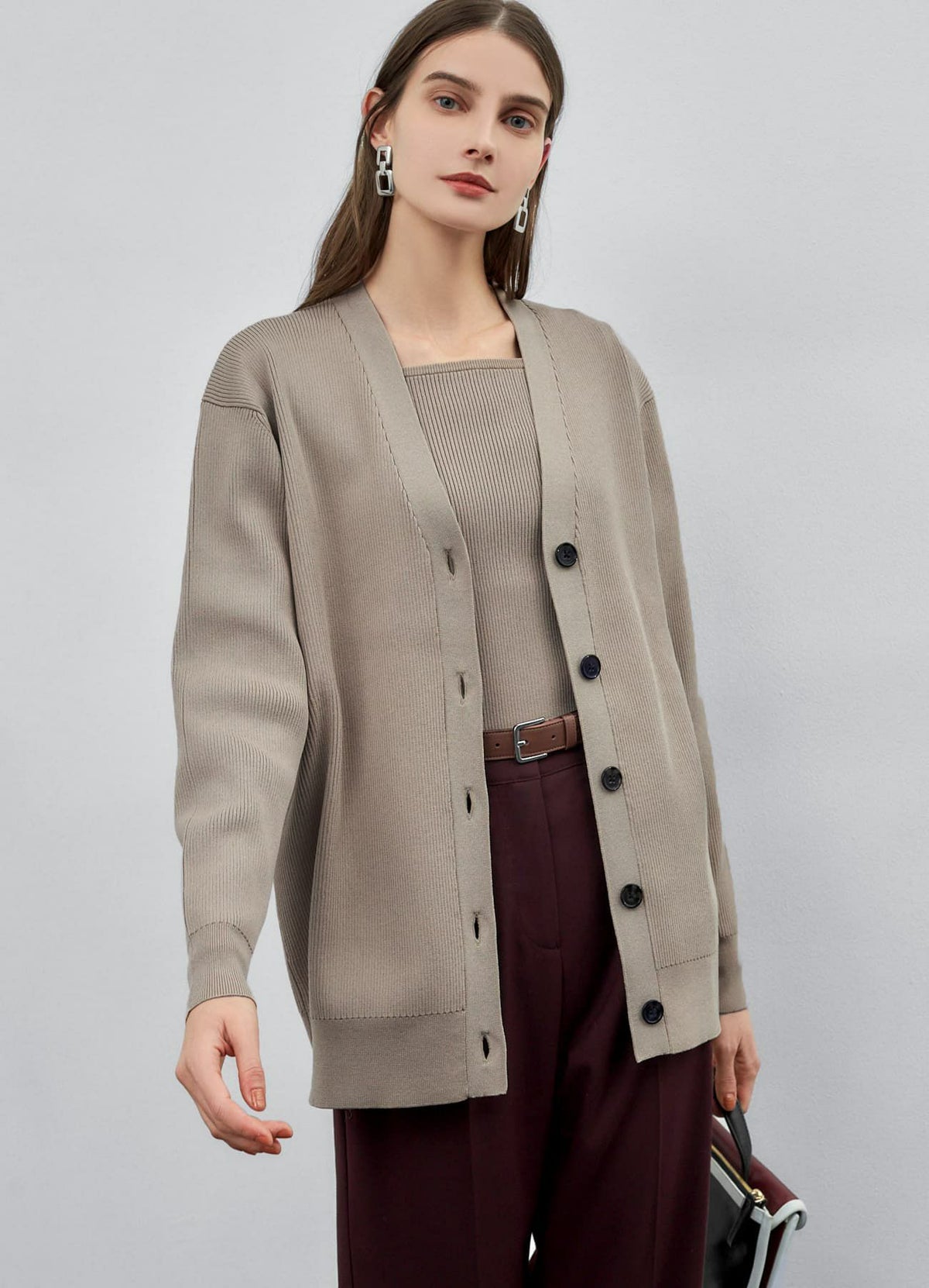 着用イメージ 173cm ブラウン