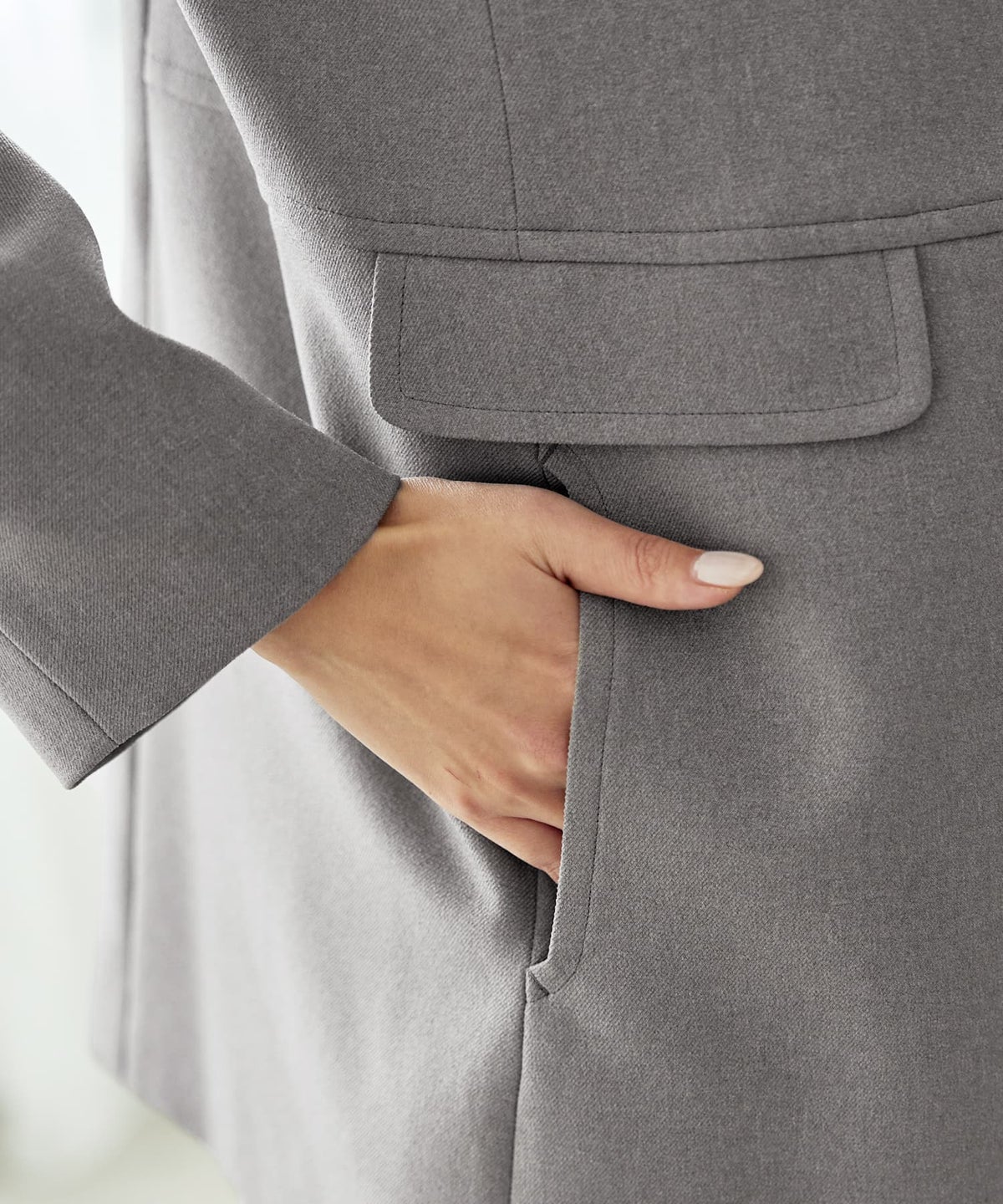 着用イメージ 168cm グレー