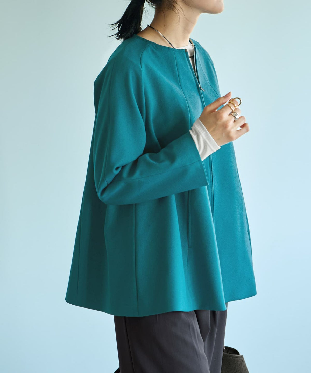 着用イメージ 164cm グリーン