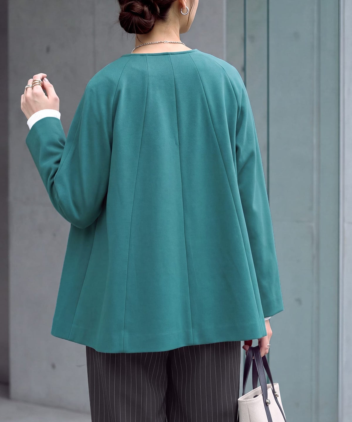 着用イメージ 163cm グリーン