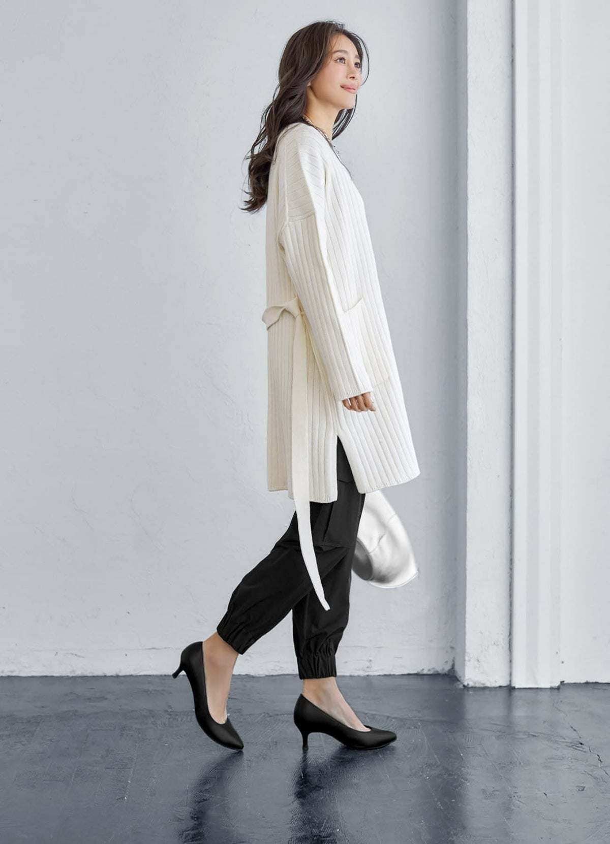 着用イメージ 166cm ブラック