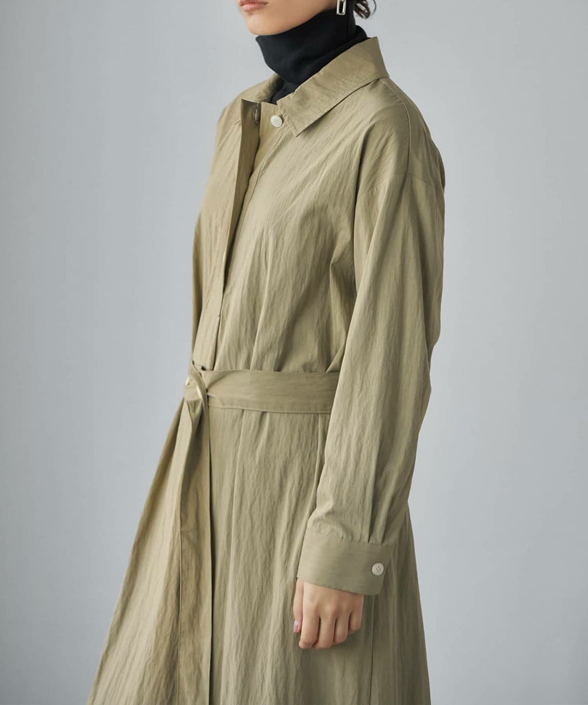 着用イメージ 165cm オリーブベージュ
