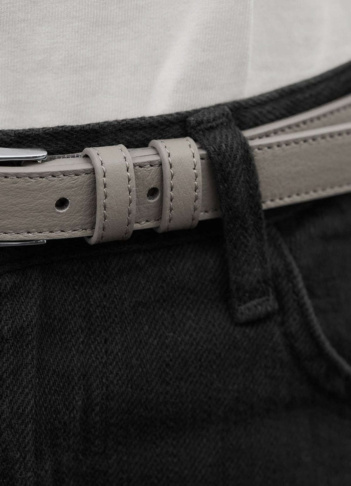 着用イメージ 173cm グレージュ