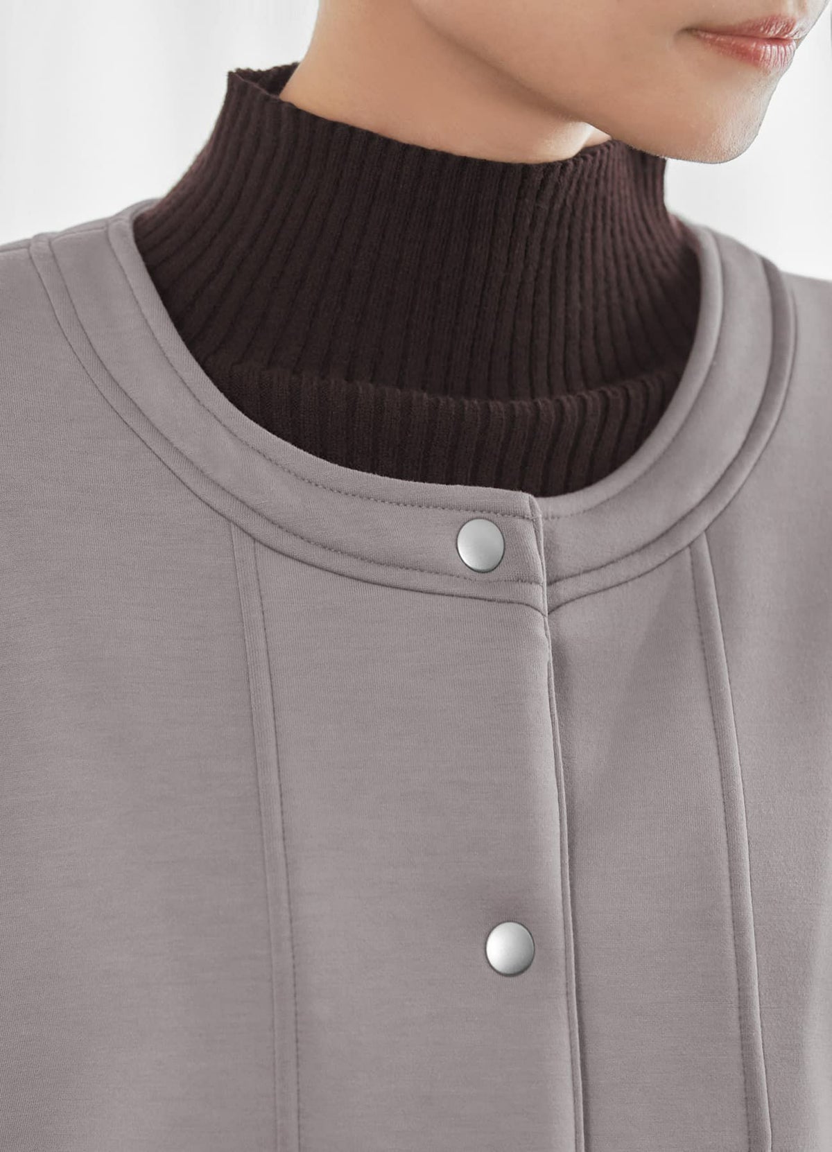 着用イメージ 165cm モカグレー