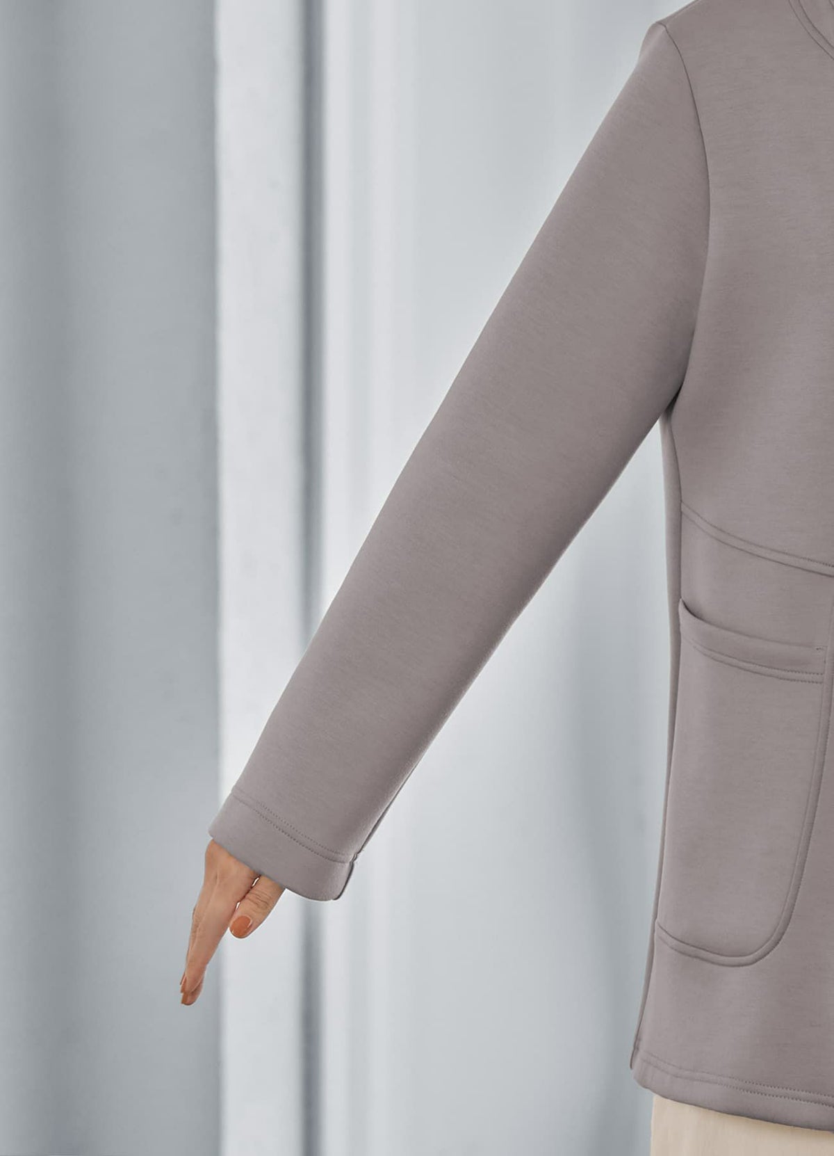 着用イメージ 165cm モカグレー