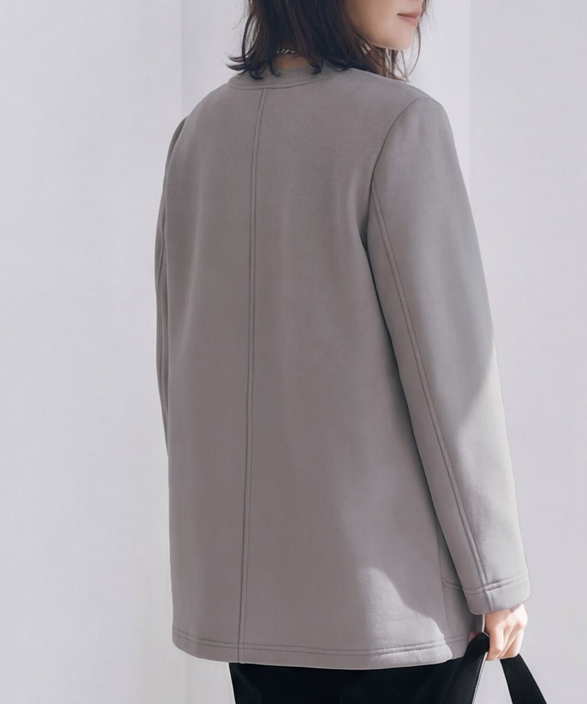 着用イメージ 165cm モカグレー