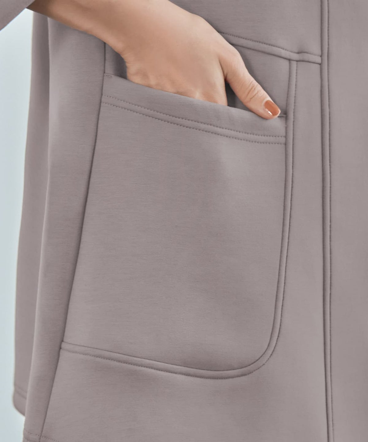 着用イメージ 165cm モカグレー