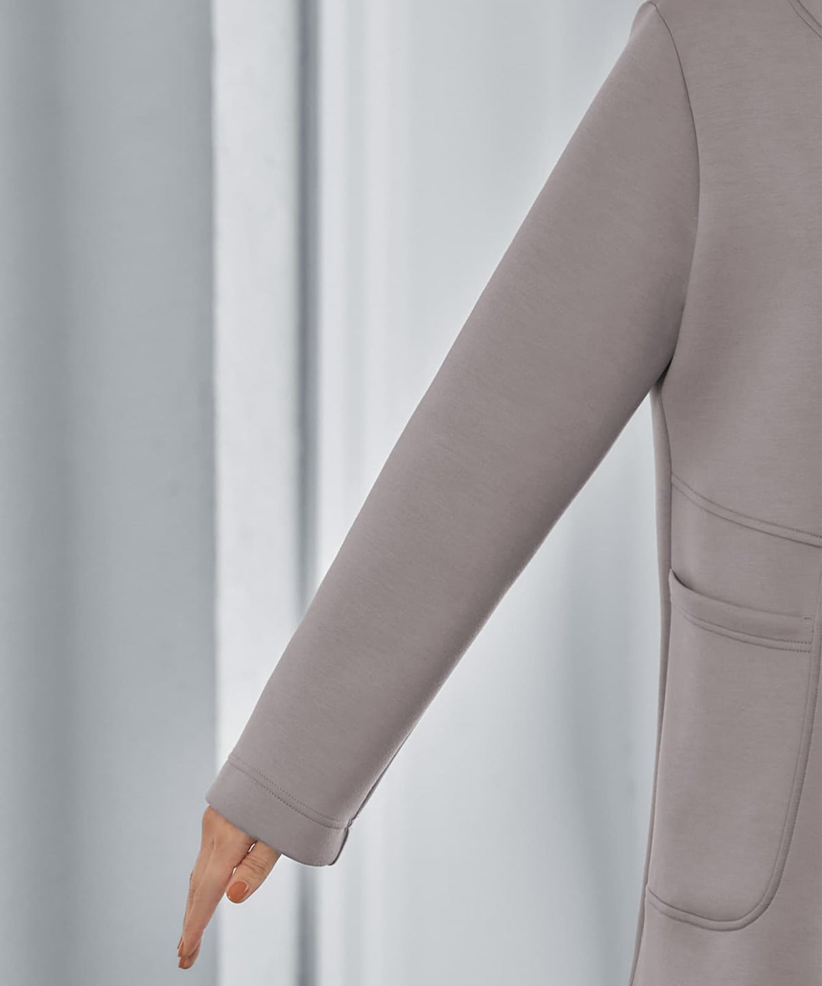 着用イメージ 165cm モカグレー