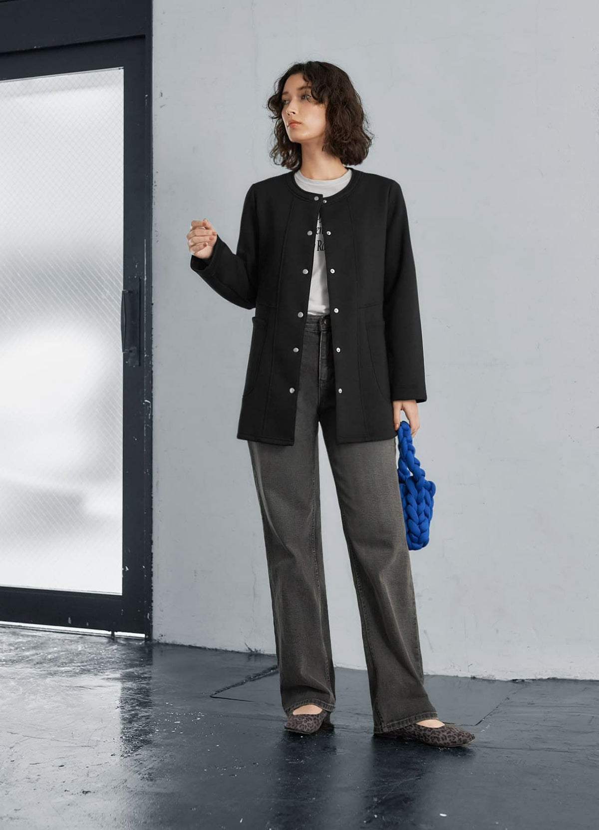 着用イメージ 165cm ブラック