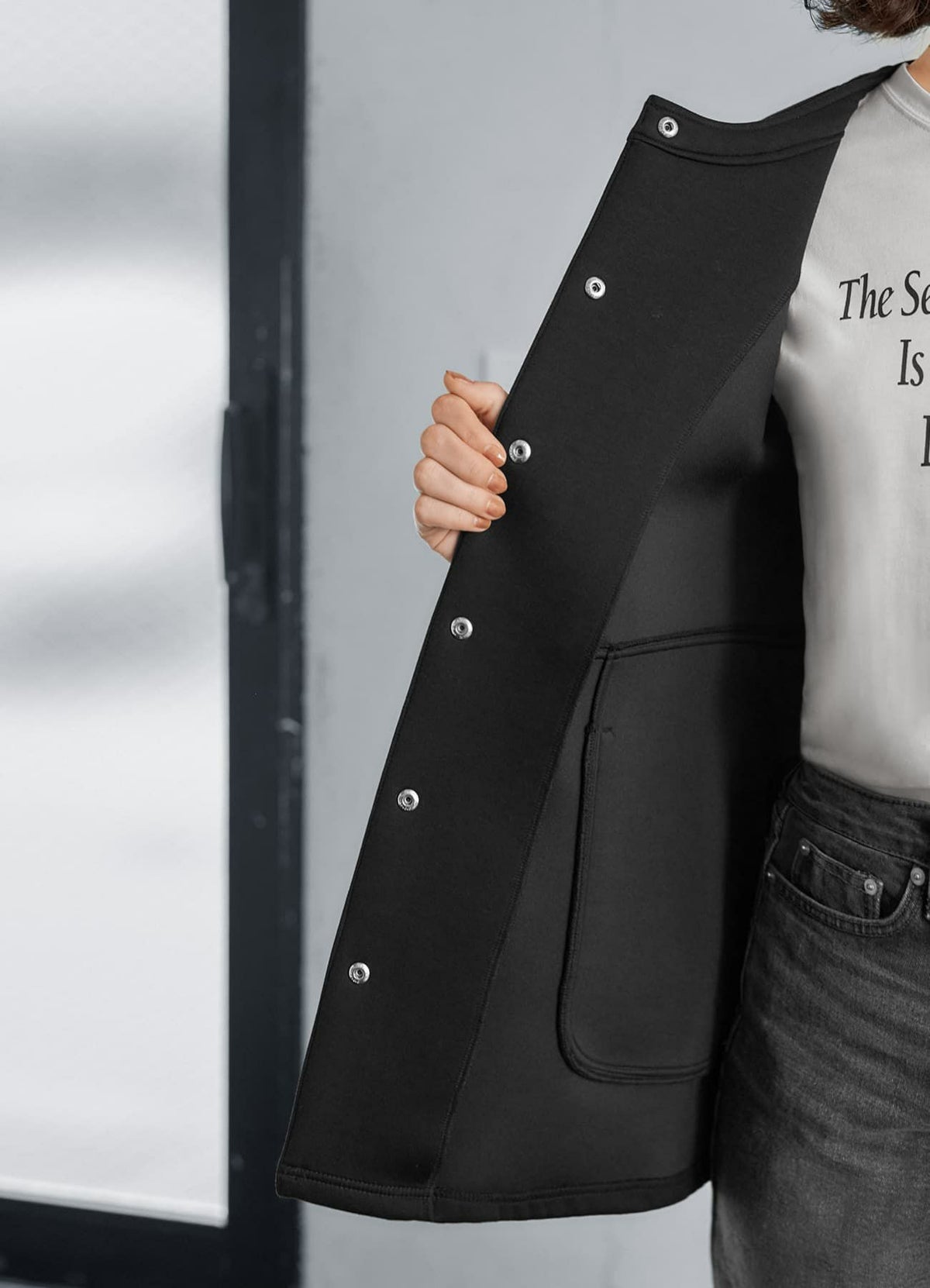 着用イメージ 165cm ブラック