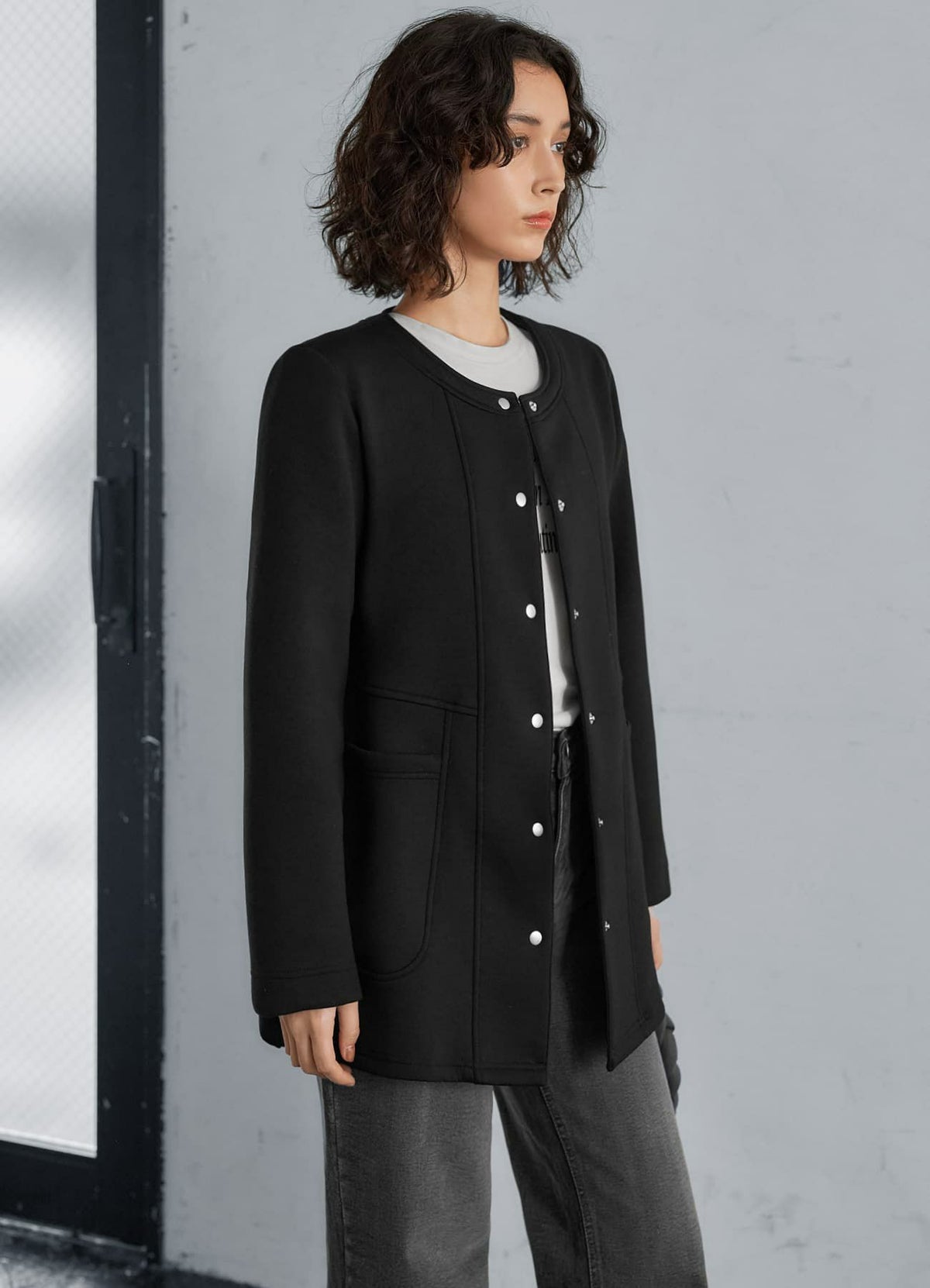 着用イメージ 165cm ブラック