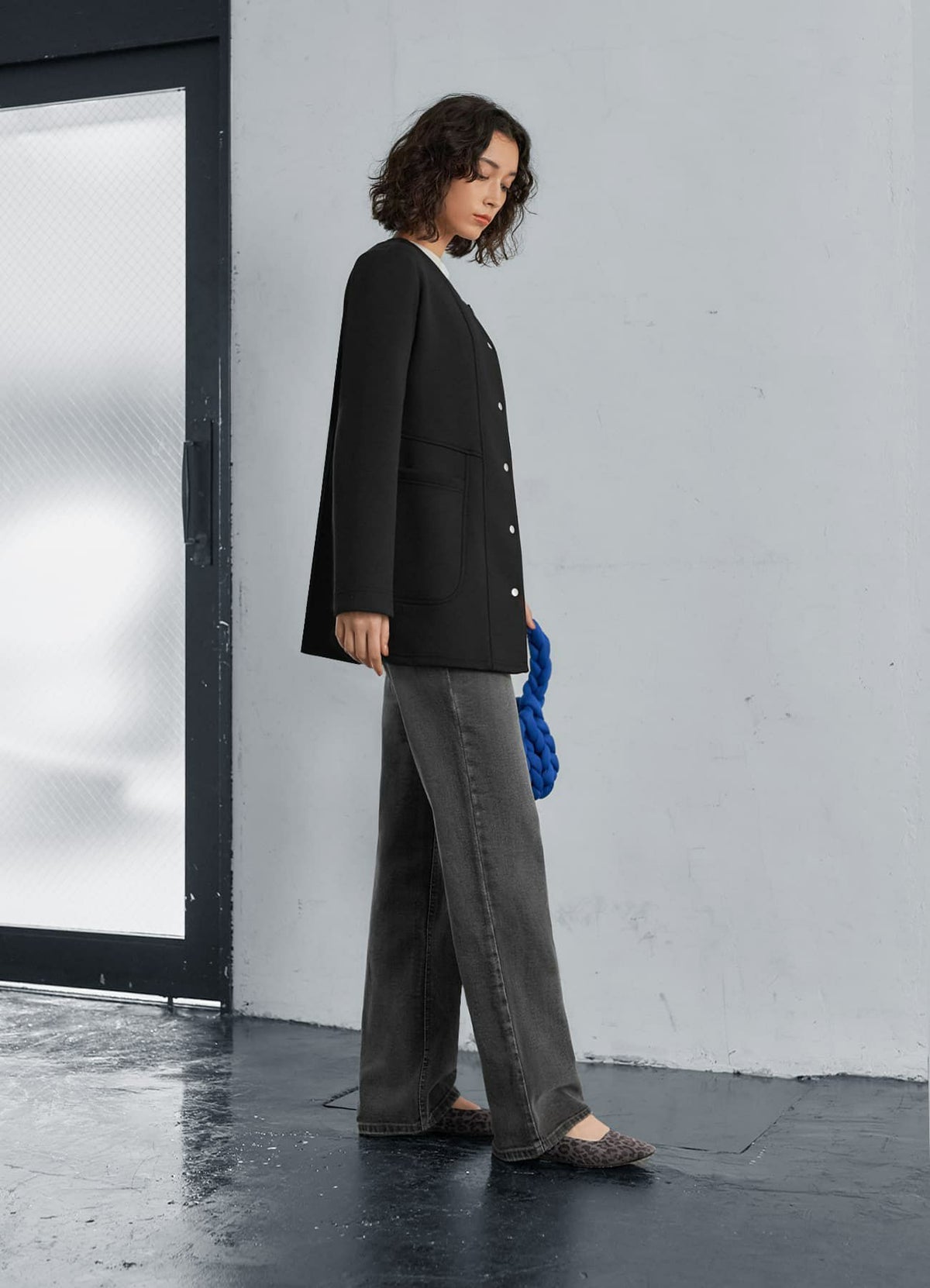 着用イメージ 165cm ブラック