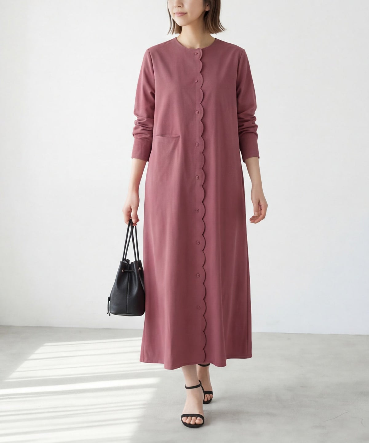 着用イメージ 164cm　02サイズ アズキピンク
