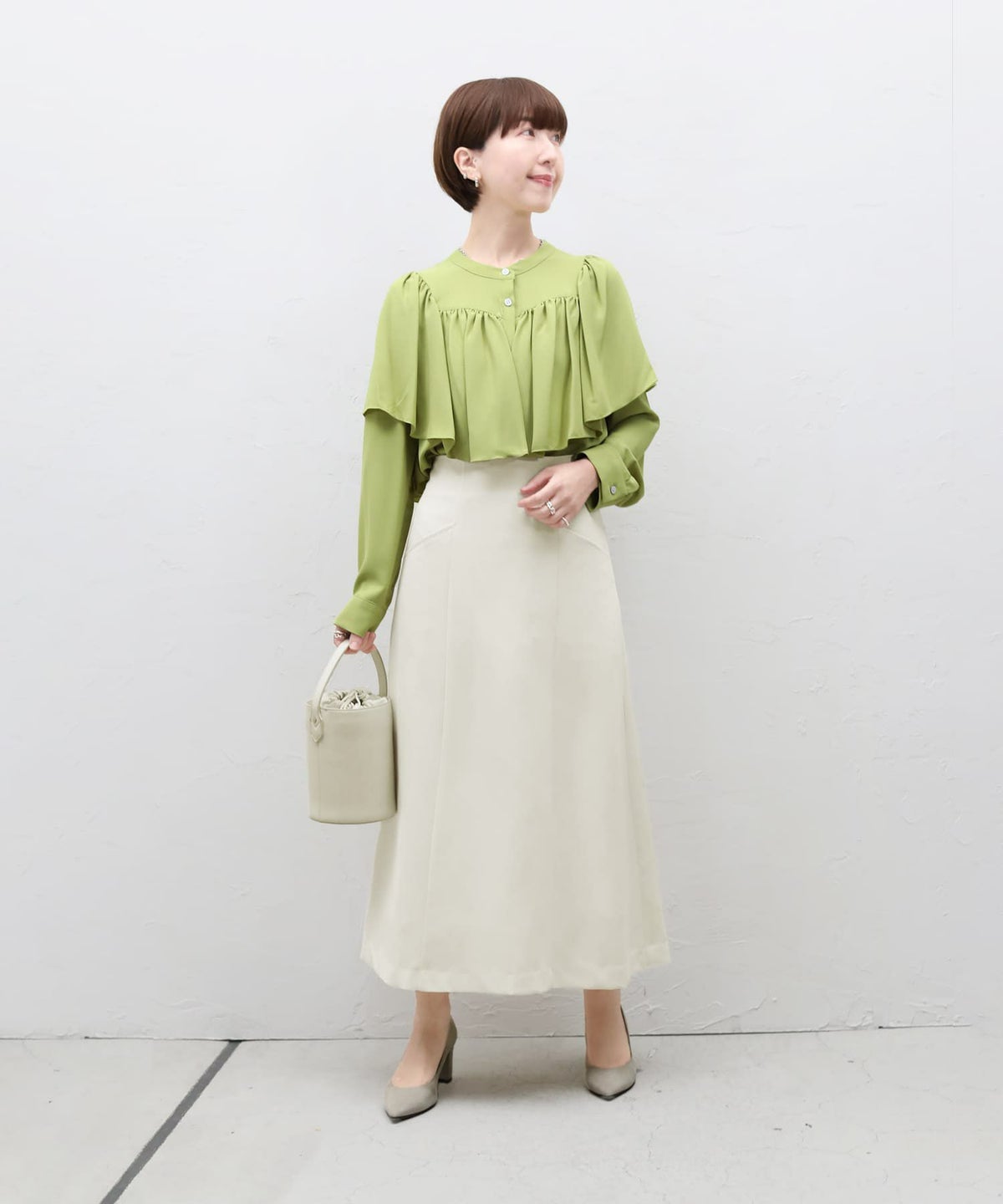 着用イメージ 153㎝　Sサイズ　オフホワイト