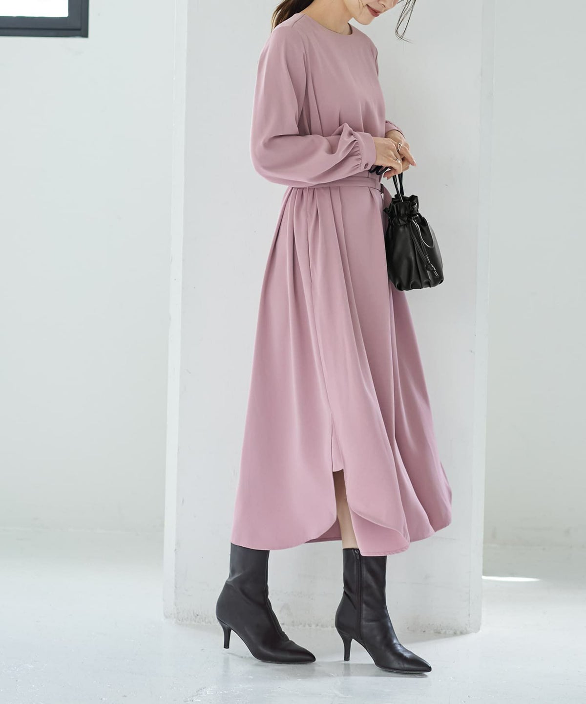 着用イメージ 167cm ピンク 02サイズ