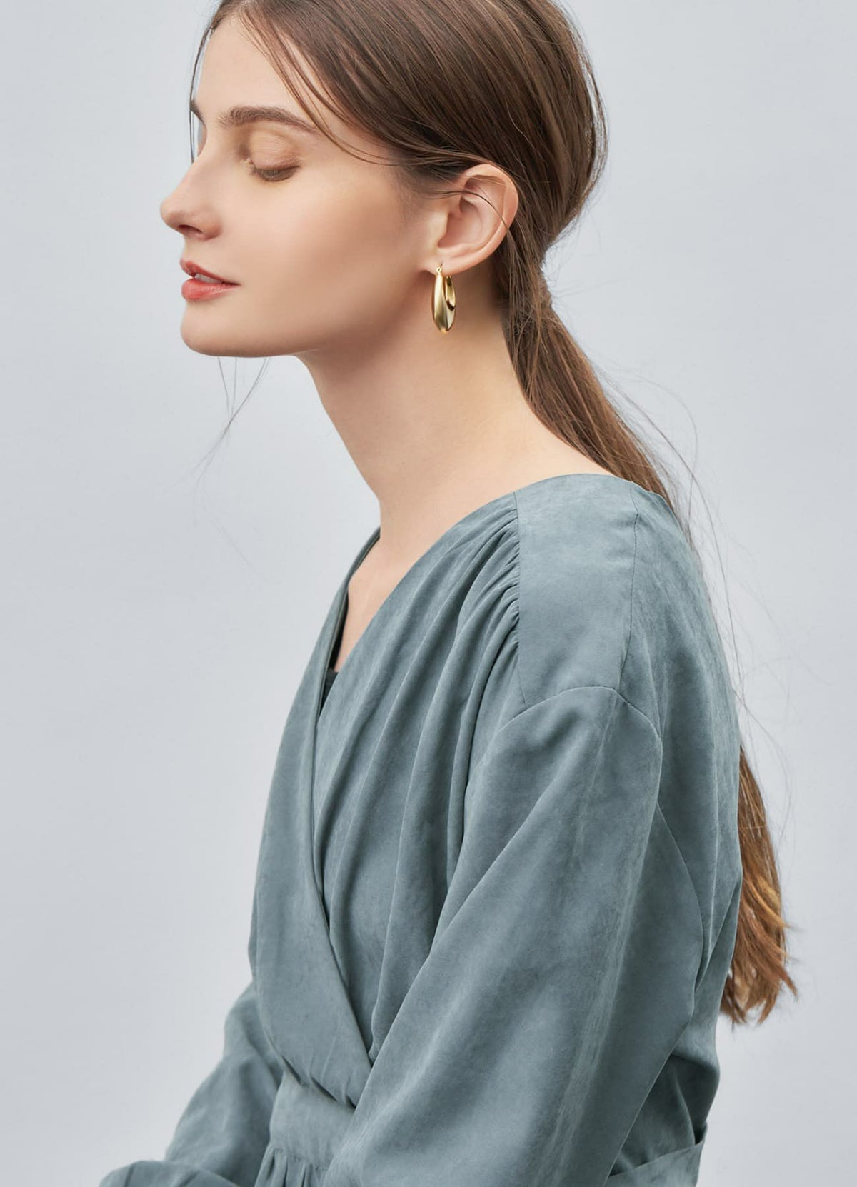 着用イメージ 173cm ゴールド