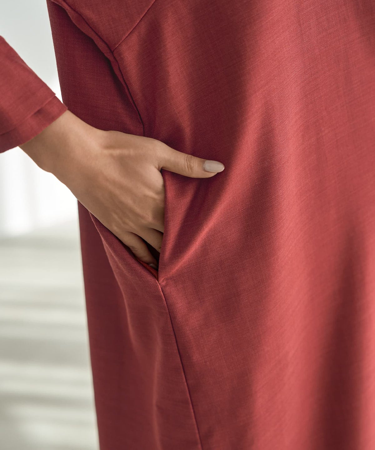 着用イメージ 165cm 着用サイズ 02 ブラッドオレンジ