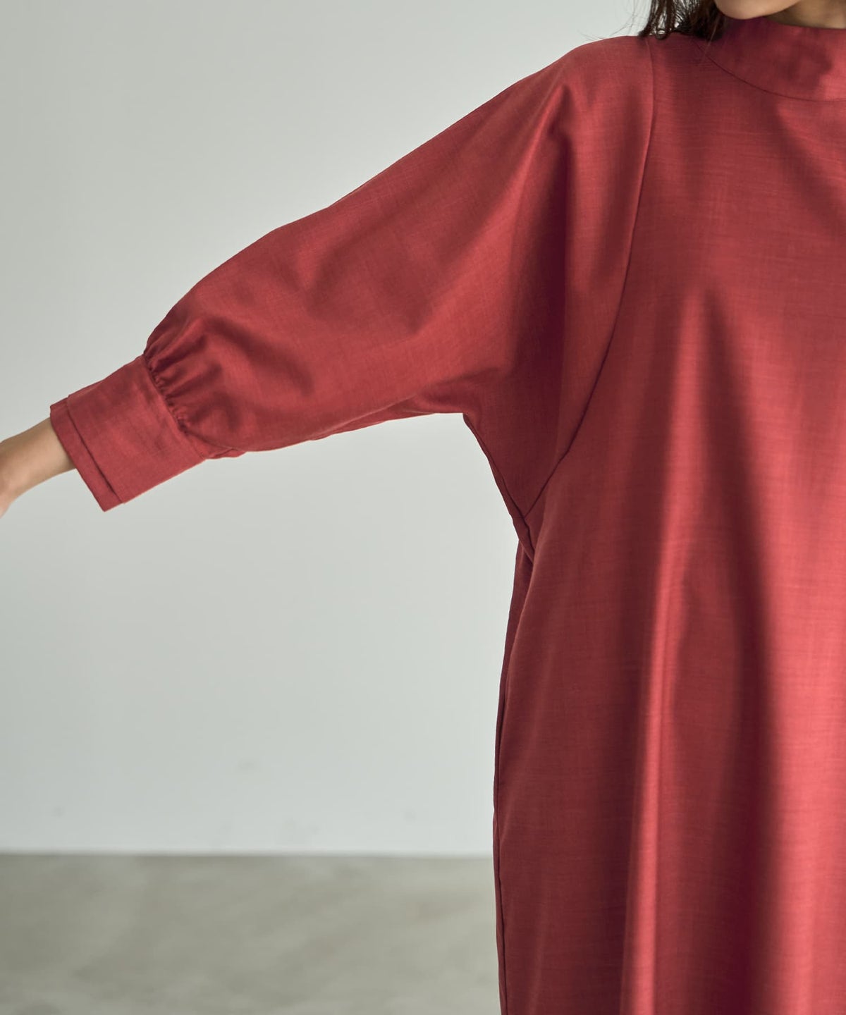 着用イメージ 165cm 着用サイズ 02 ブラッドオレンジ