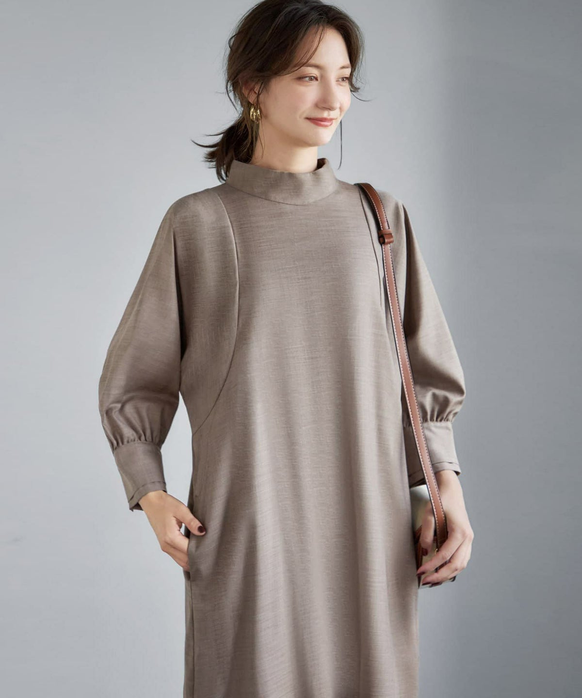 着用イメージ 165cm 着用サイズ 02 ベージュ