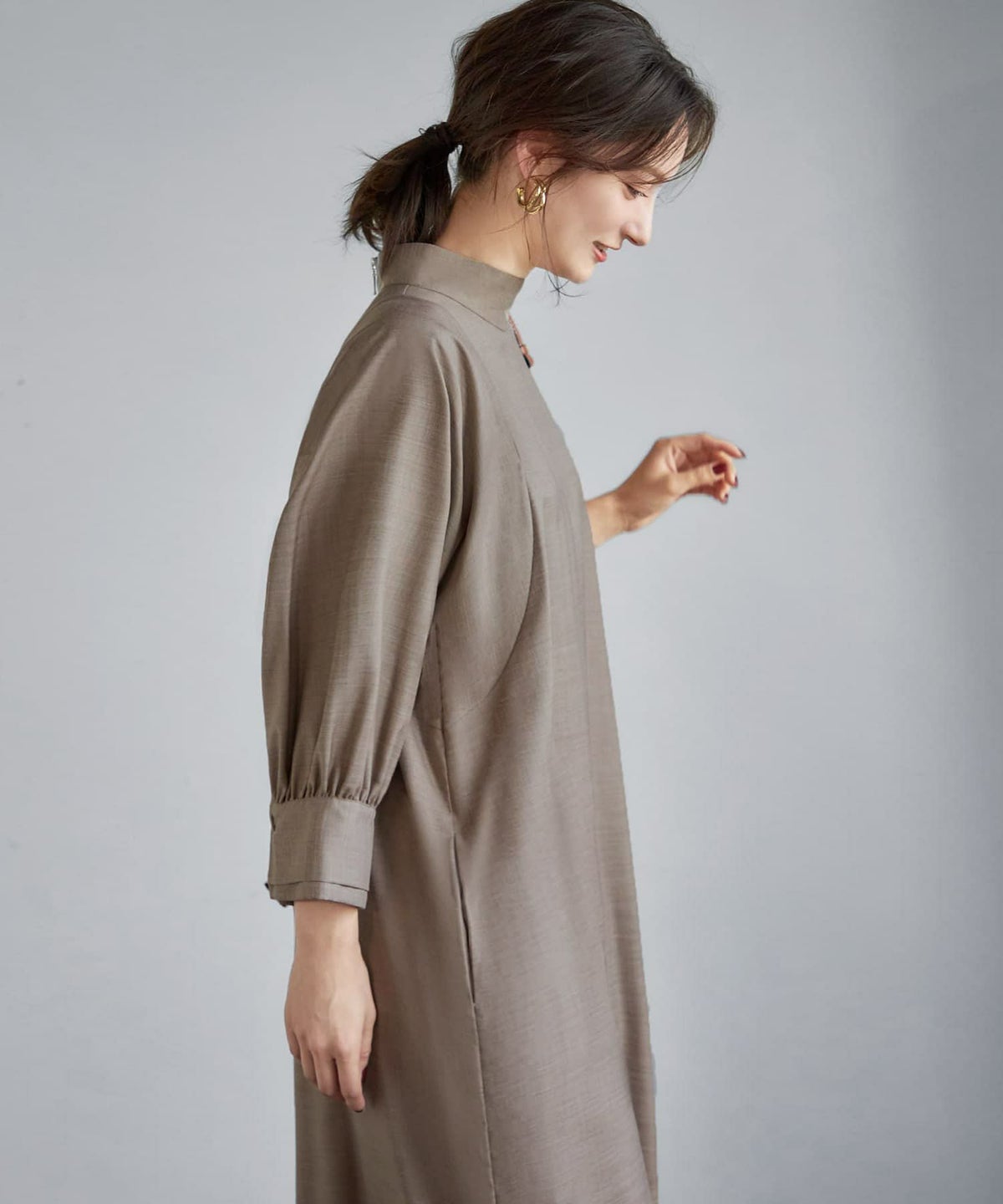 着用イメージ 165cm 着用サイズ 02 ベージュ