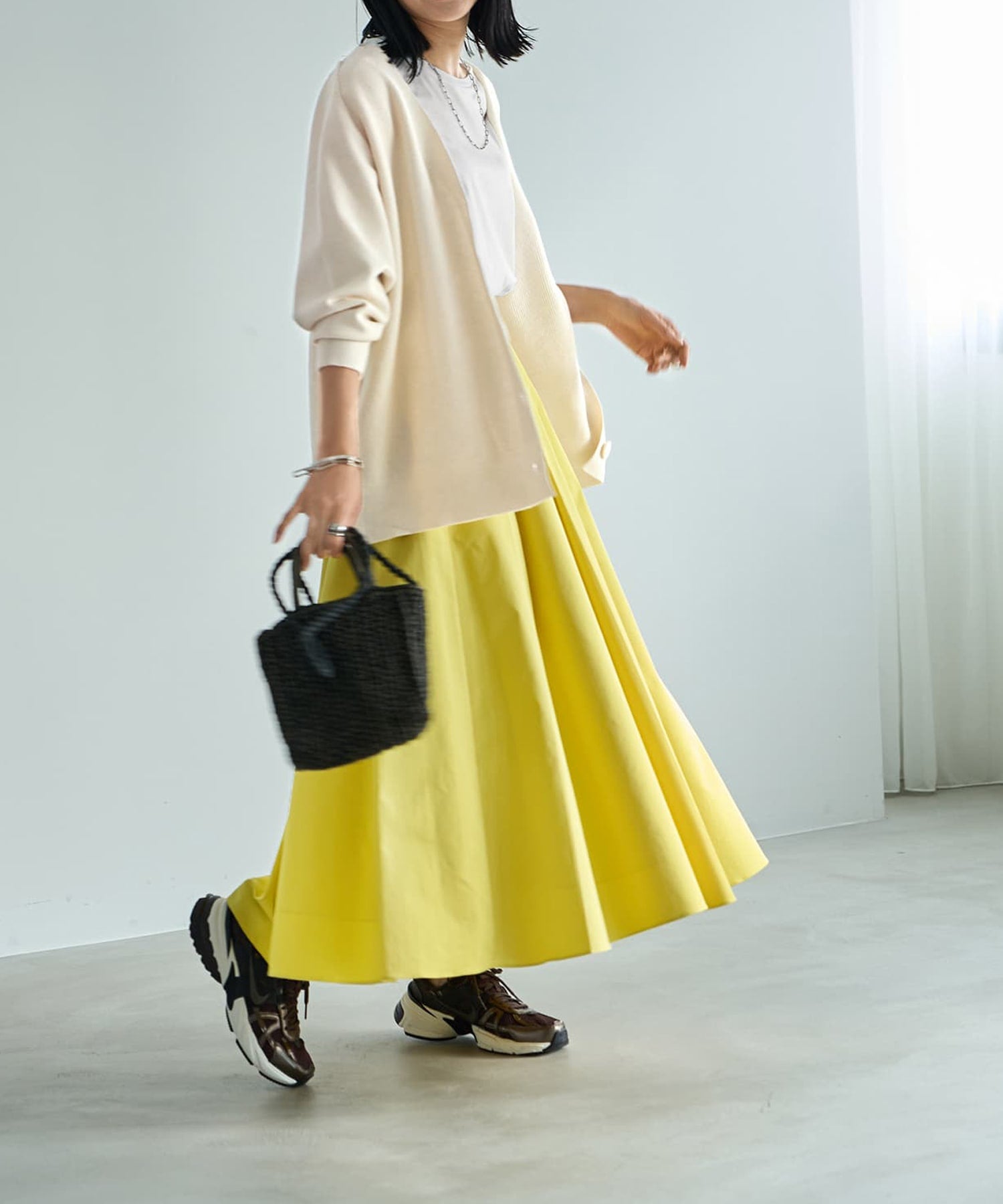 STYLE DELI　バルーンブルゾン×スカート ブルゾン生地ボリュームタックスカート | おしゃれな大人レディース