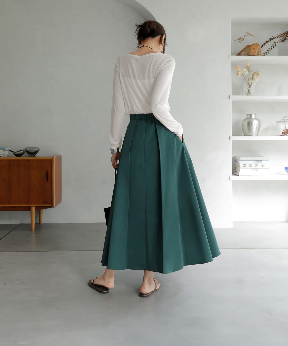 着用イメージ　166cm 02サイズ グリーン