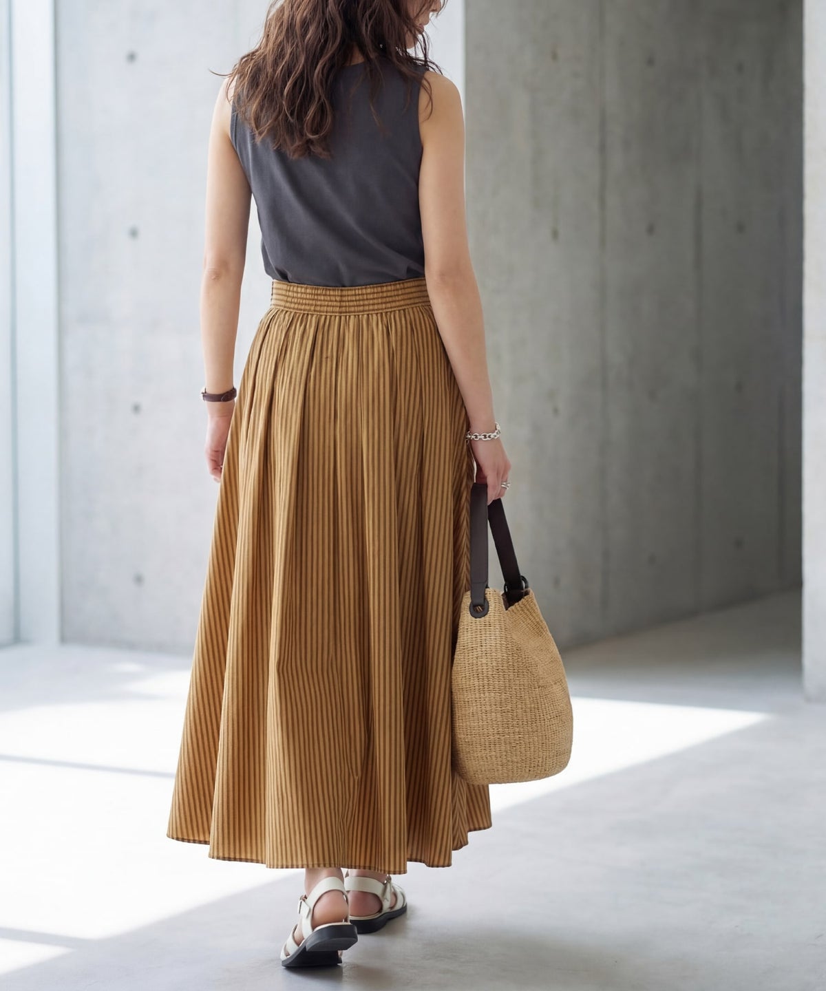 着用イメージ 166cm 02サイズ　マスタード