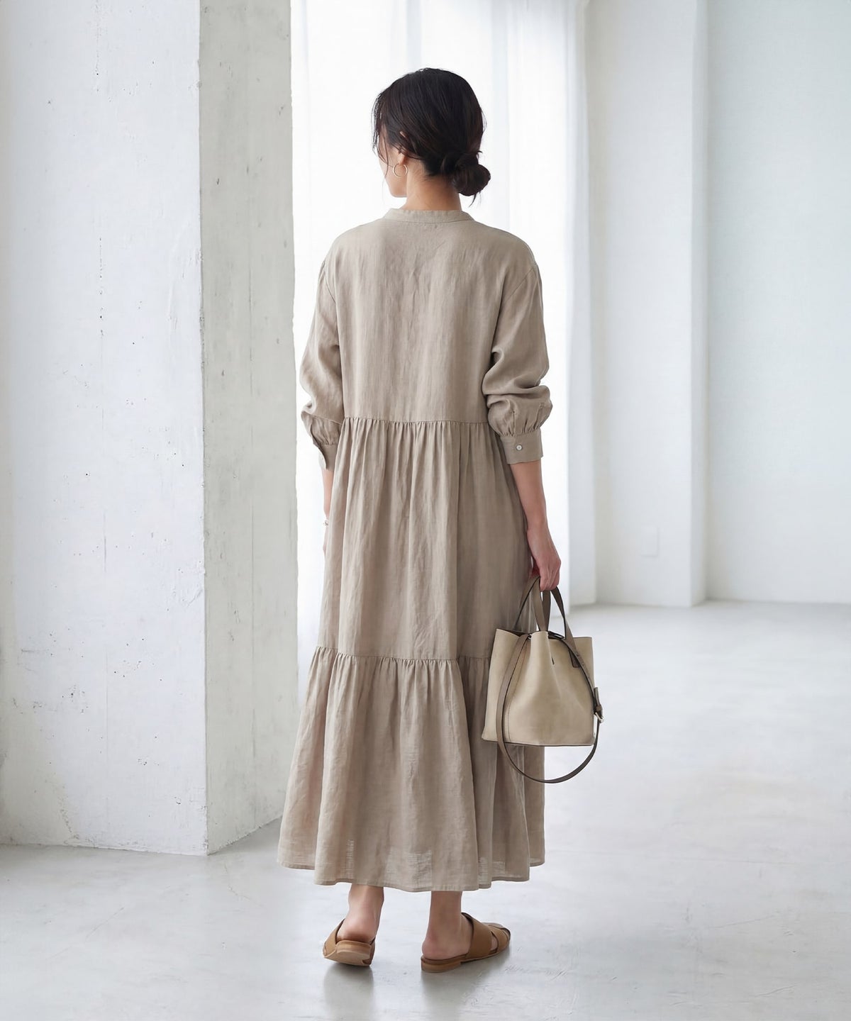 着用イメージ 164cm 02サイズ サンドベージュ