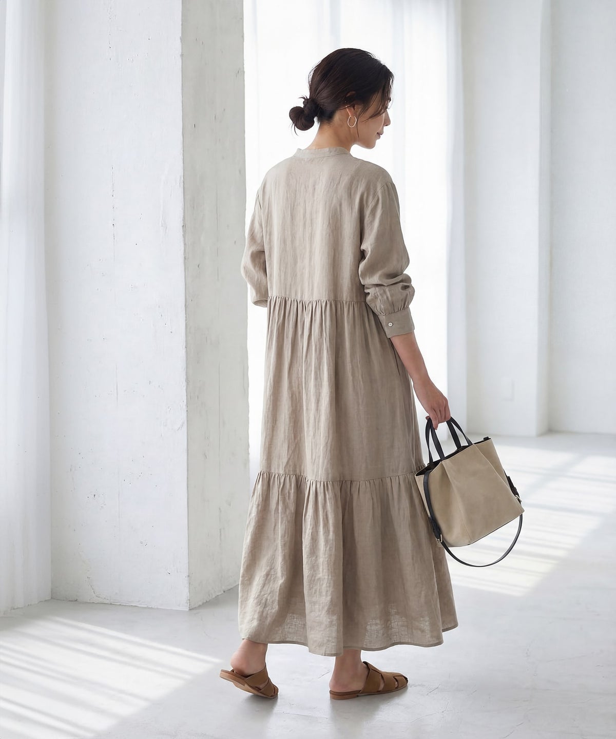 着用イメージ 164cm 02サイズ サンドベージュ