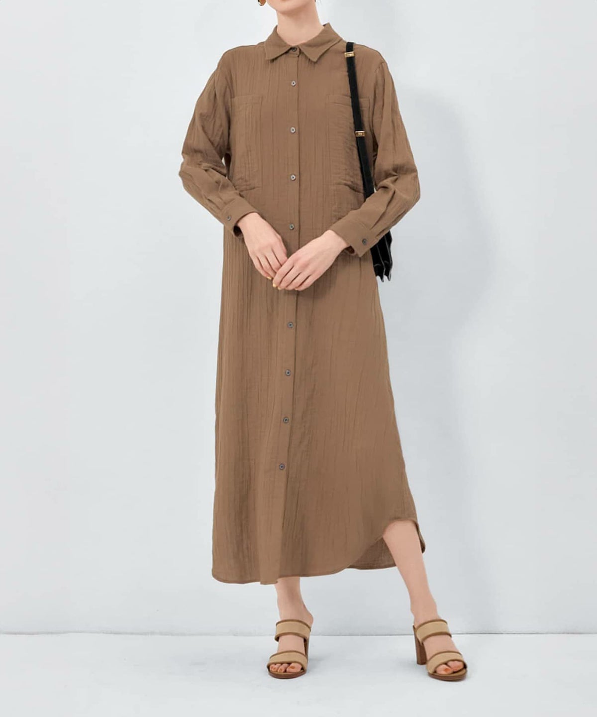 着用イメージ ライトブラウン