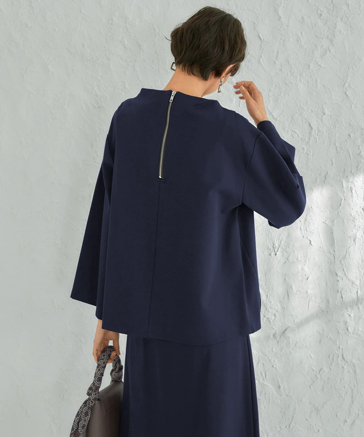 着用イメージ 168cm 着用サイズ 02 ネイビー