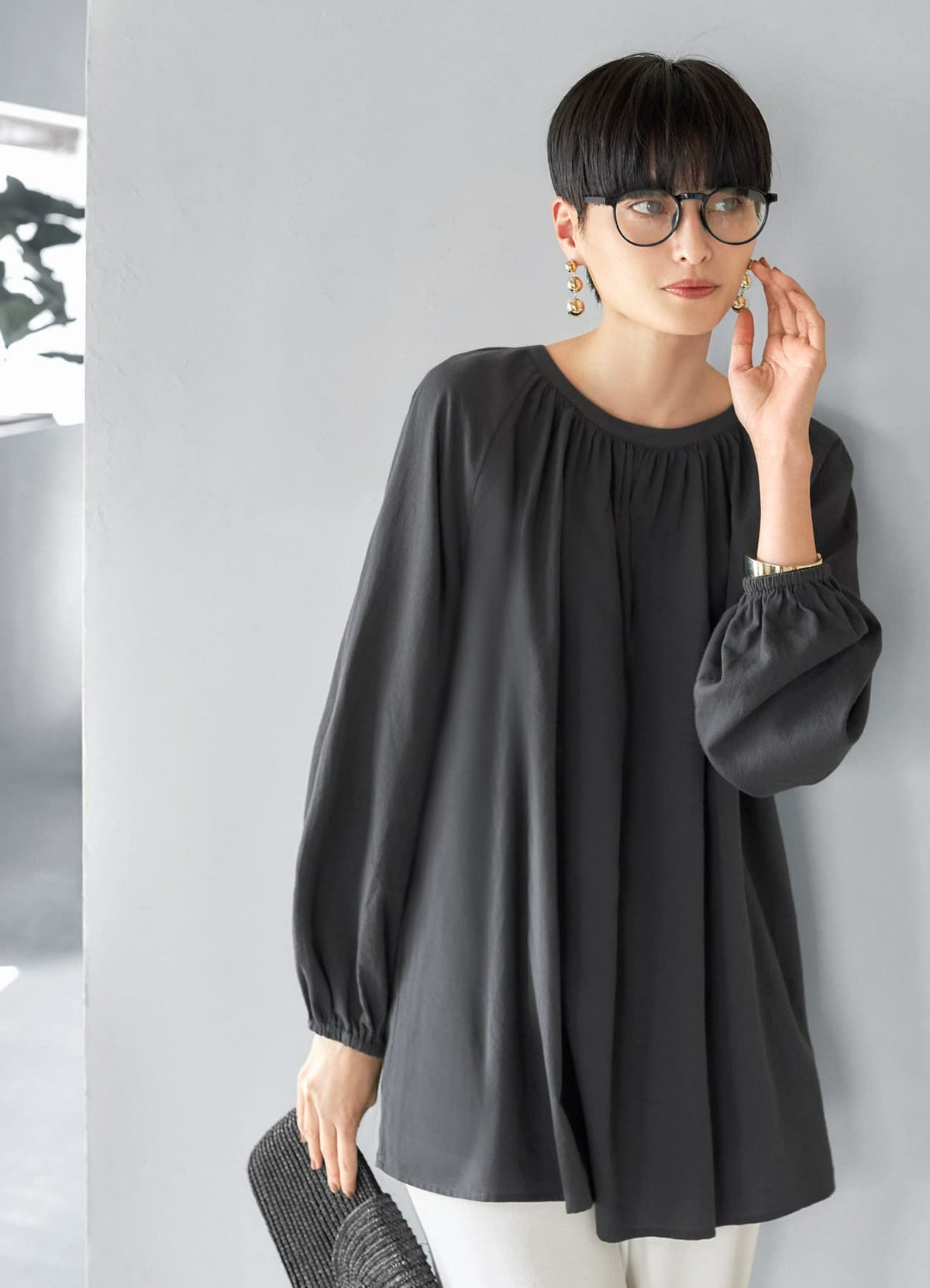 着用イメージ 165cm ブラック