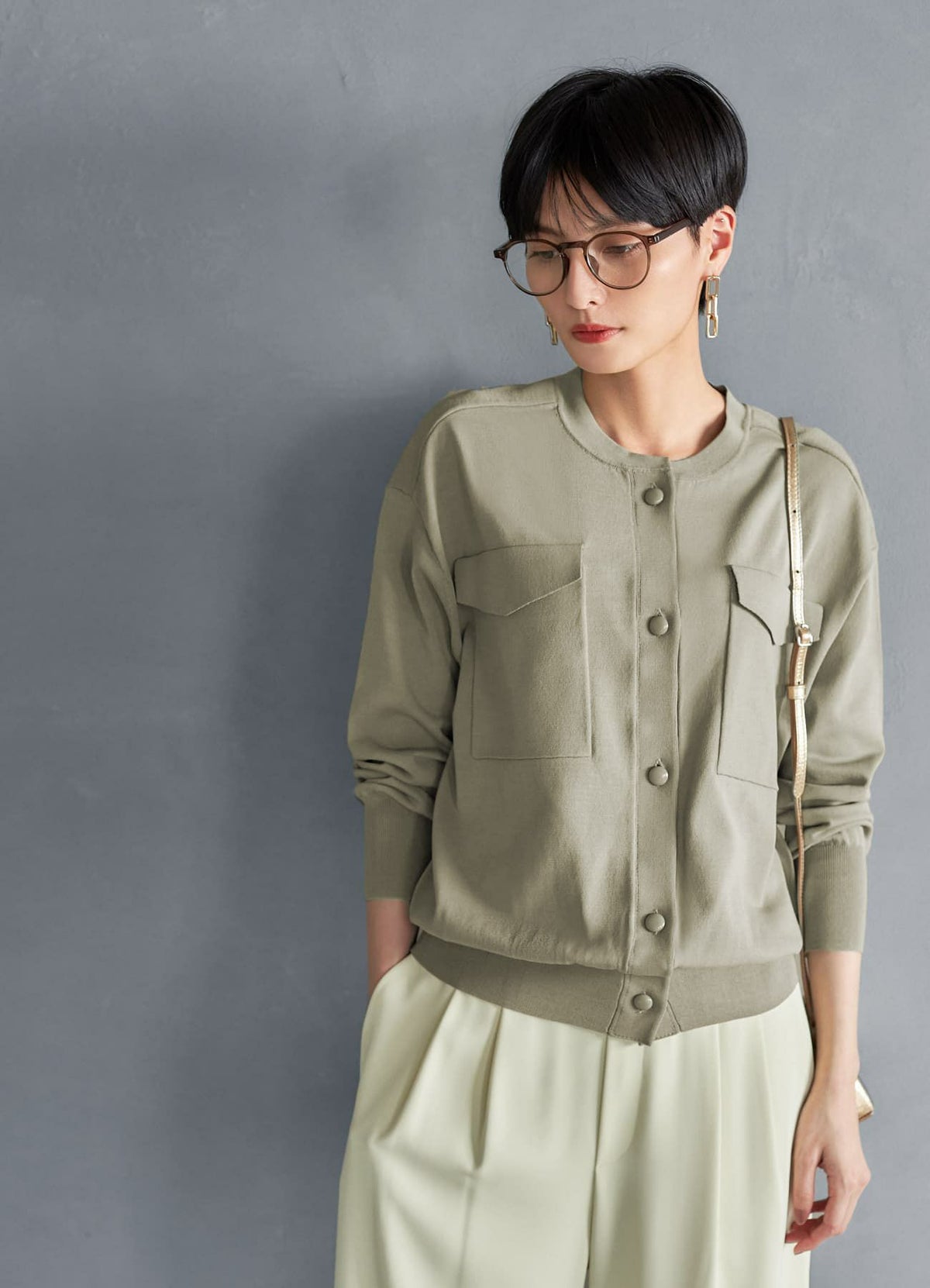 着用イメージ 165cm シアーブラウン