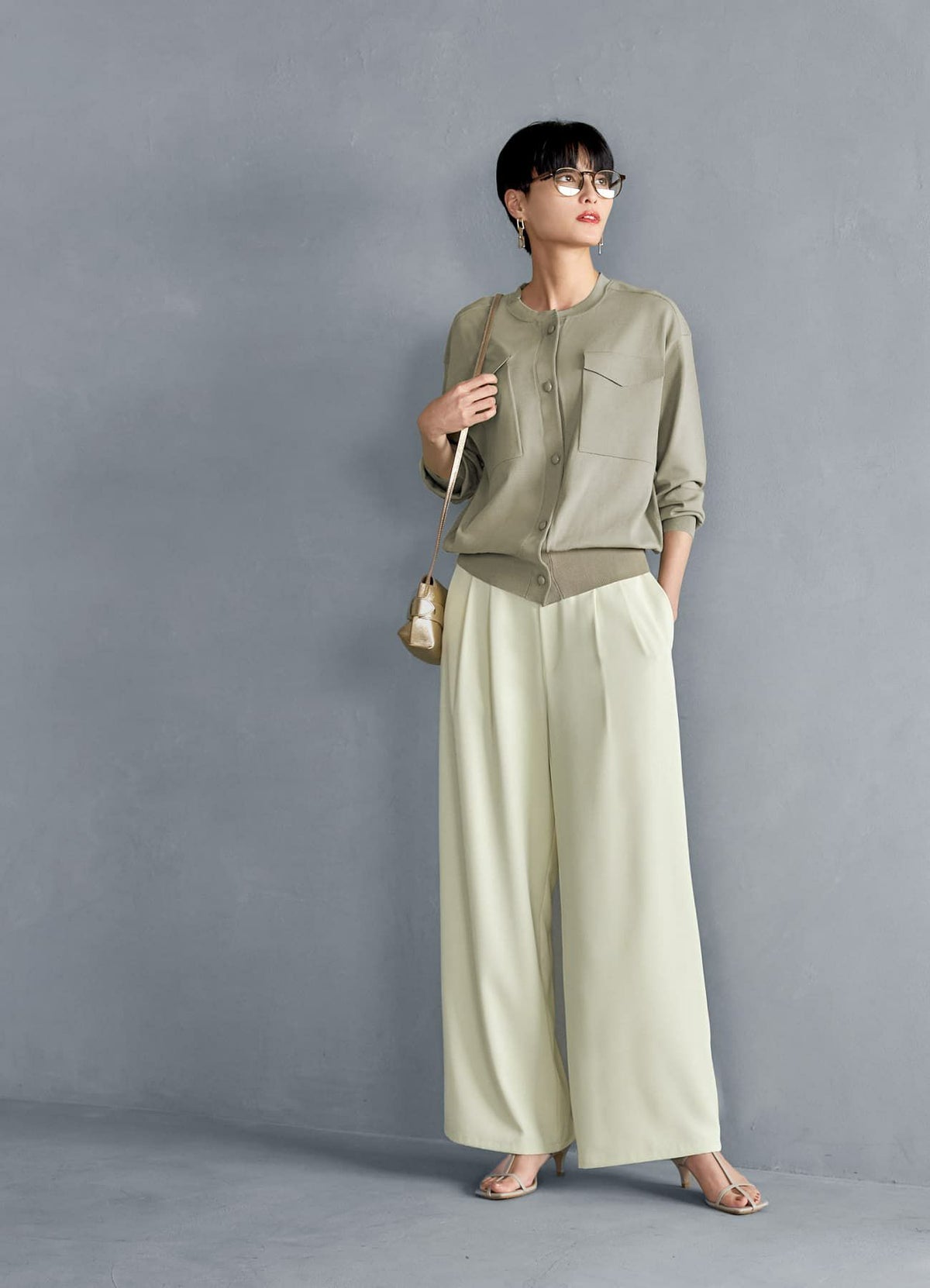 着用イメージ 165cm シアーブラウン