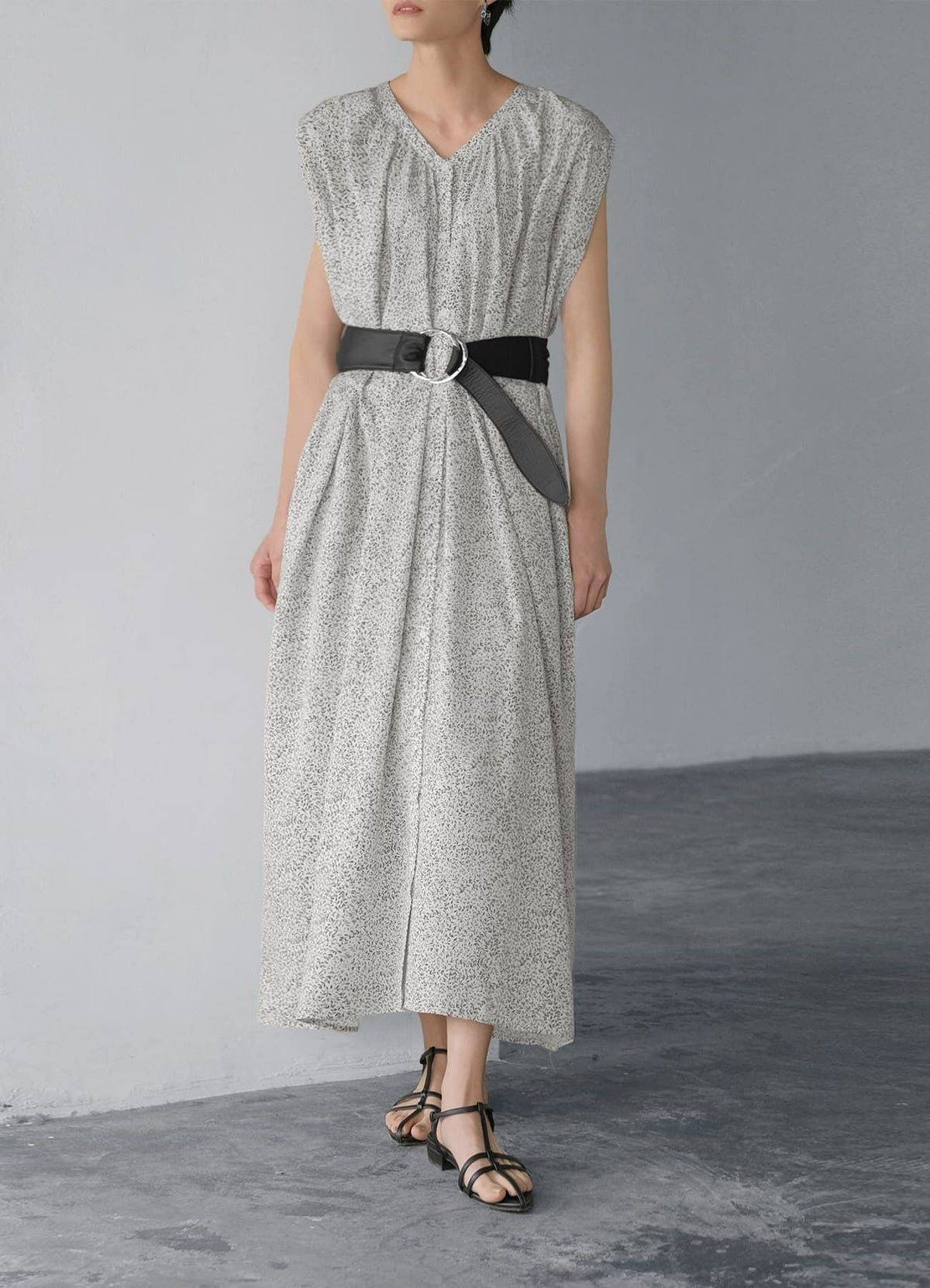 ダブルリングレザーサッシュベルト／SV金具