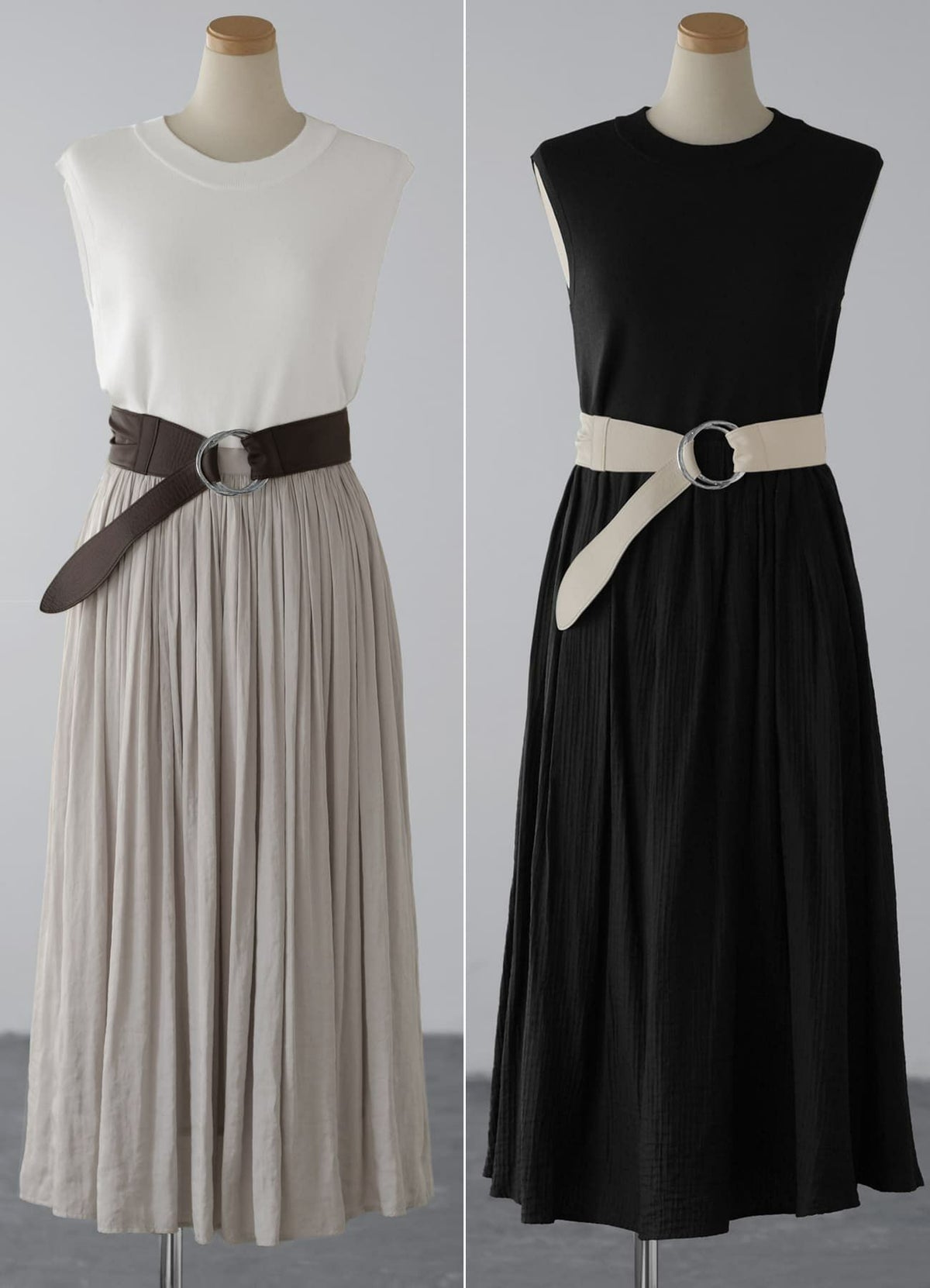 (左)ダークブラウン (右)エクリュ