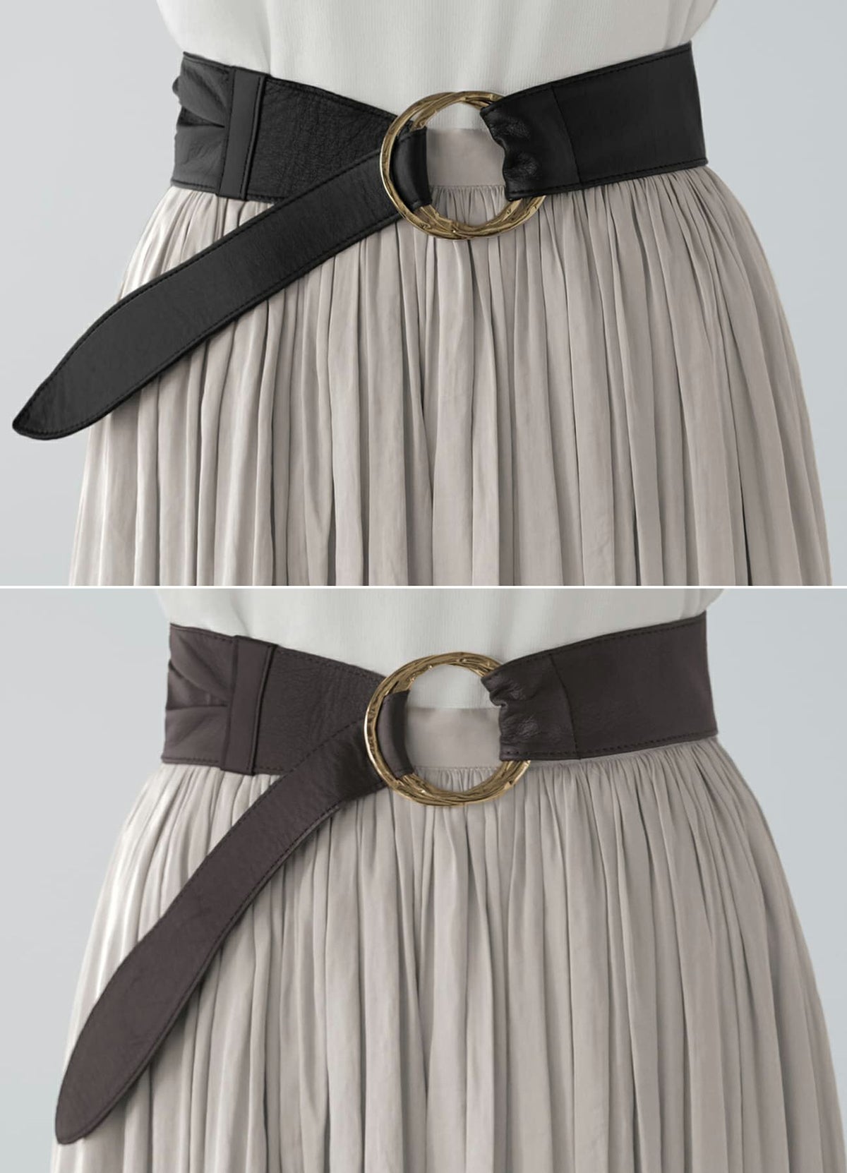 (上)ブラック (下)ダークブラウン