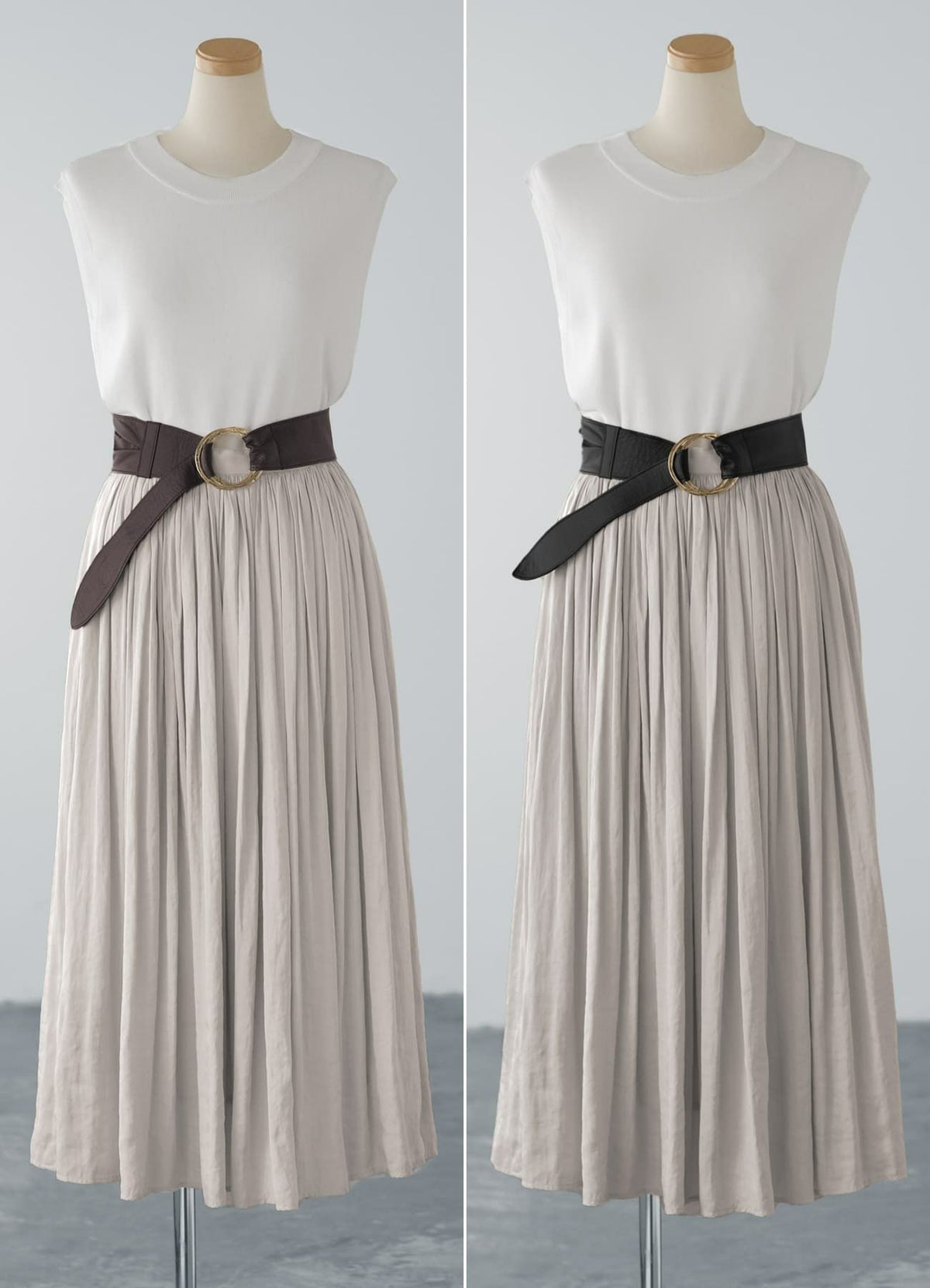 (左)ダークブラウン (右)ブラック