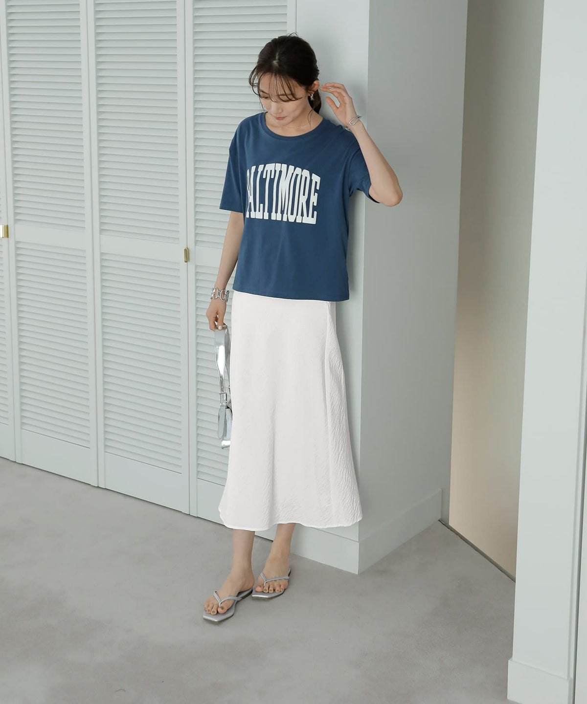 着用イメージ 167cm 02サイズ ホワイト