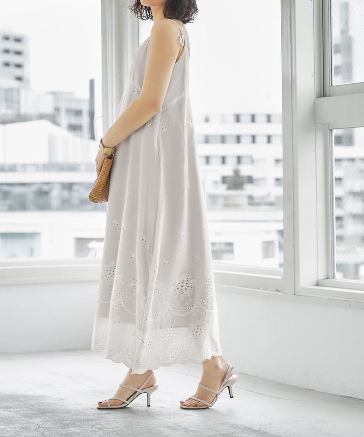 着用イメージ 167cm ホワイト