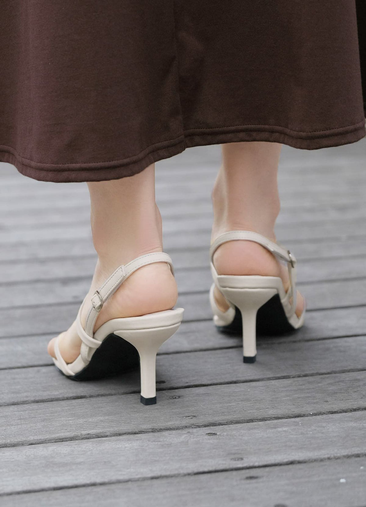 着用イメージ 165cm グレイッシュホワイト