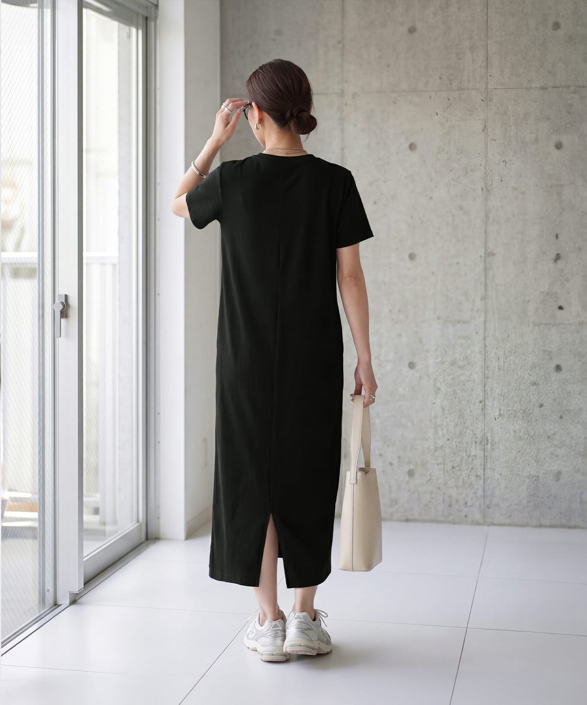 着用イメージ 163cm ブラック