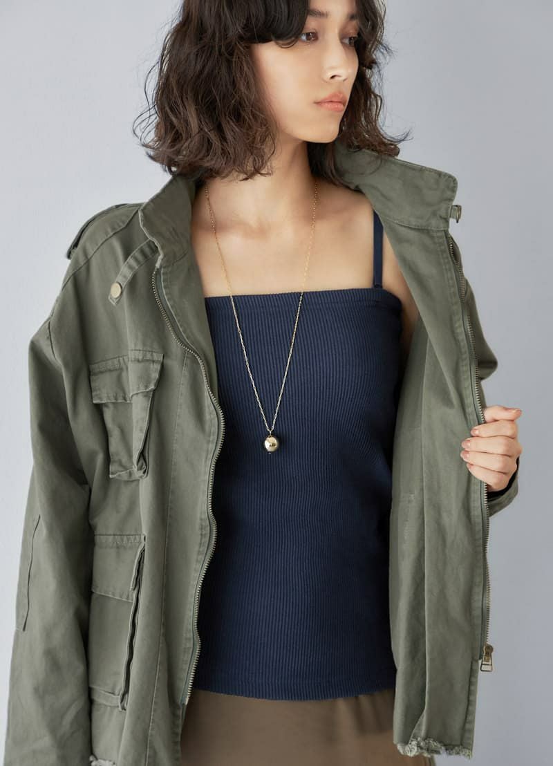 着用イメージ 167cm 着用サイズ S-M ネイビー