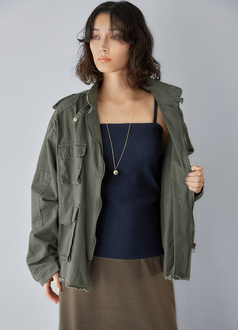 着用イメージ 167cm 着用サイズ S-M ネイビー