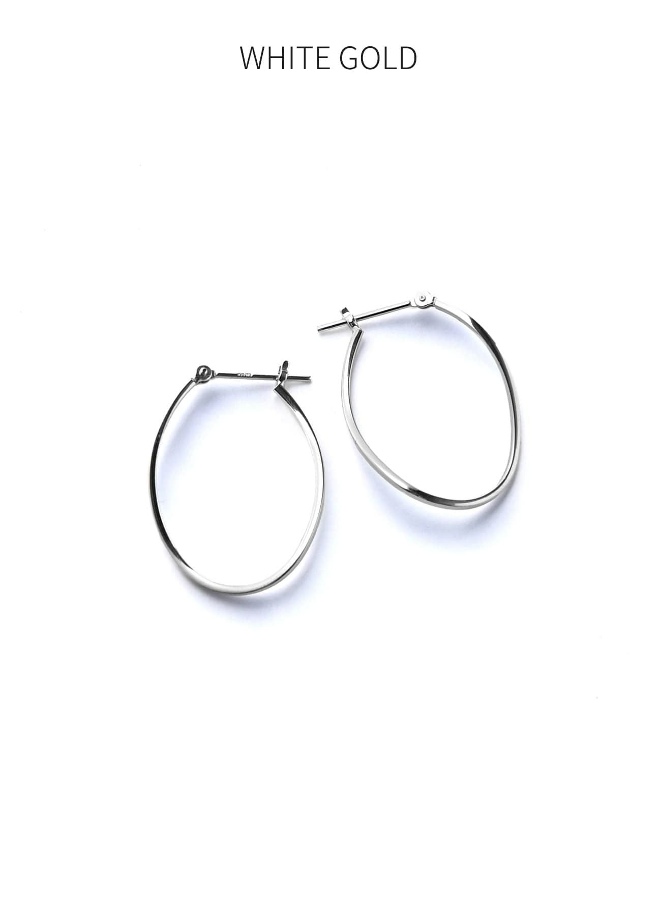 K10ツイストドロップフープピアス | おしゃれな大人レディース